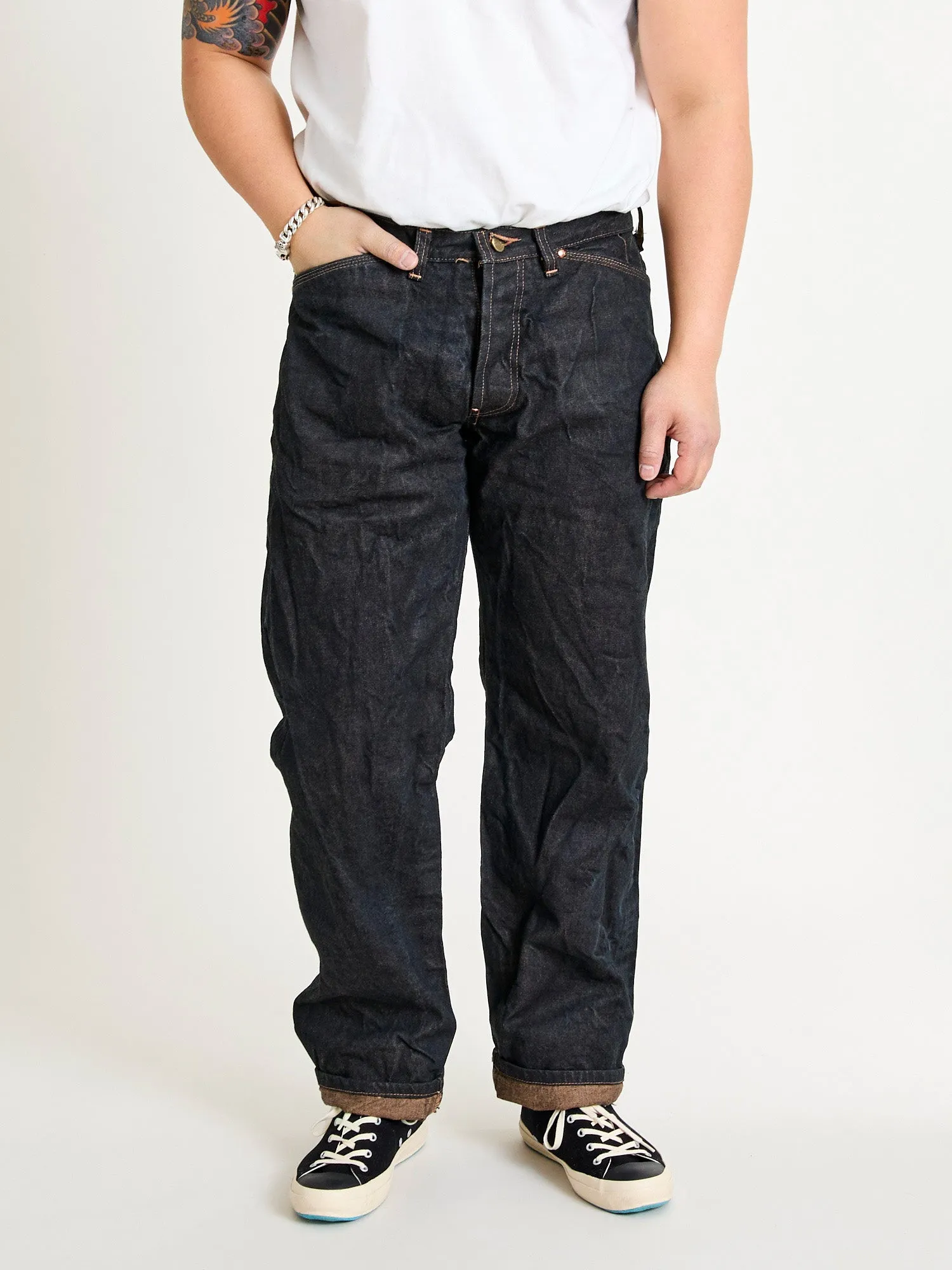 132 "Wattle Overdye" 16oz Selvedge Denim - Wide Fit