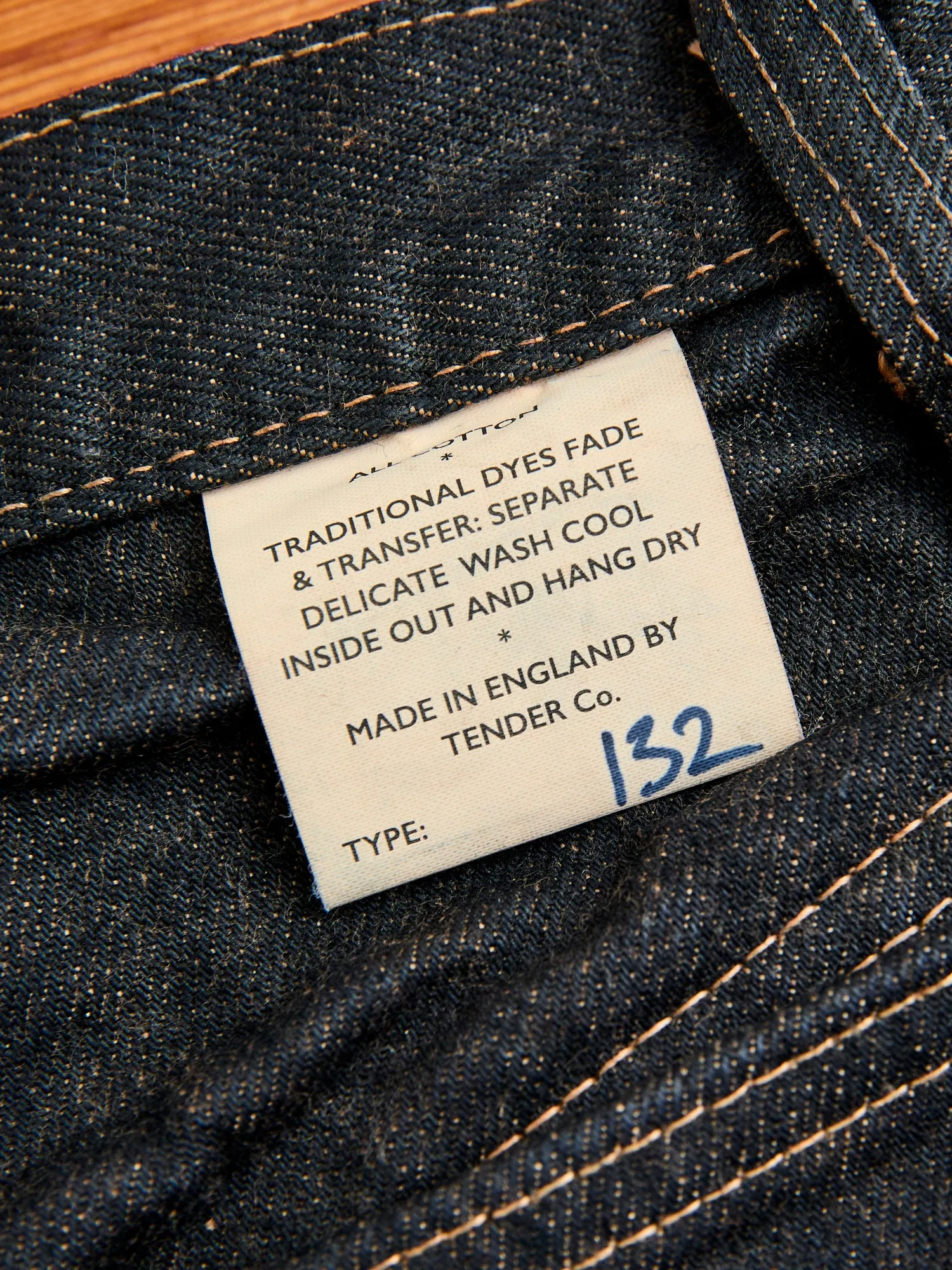 132 "Wattle Overdye" 16oz Selvedge Denim - Wide Fit