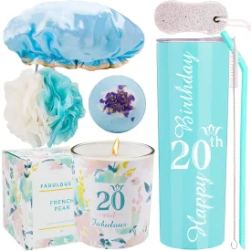 20th Birthday Gifts for Women, Happy 20th Birthday, 20th Birthday Tumbler, Gifts for 20th