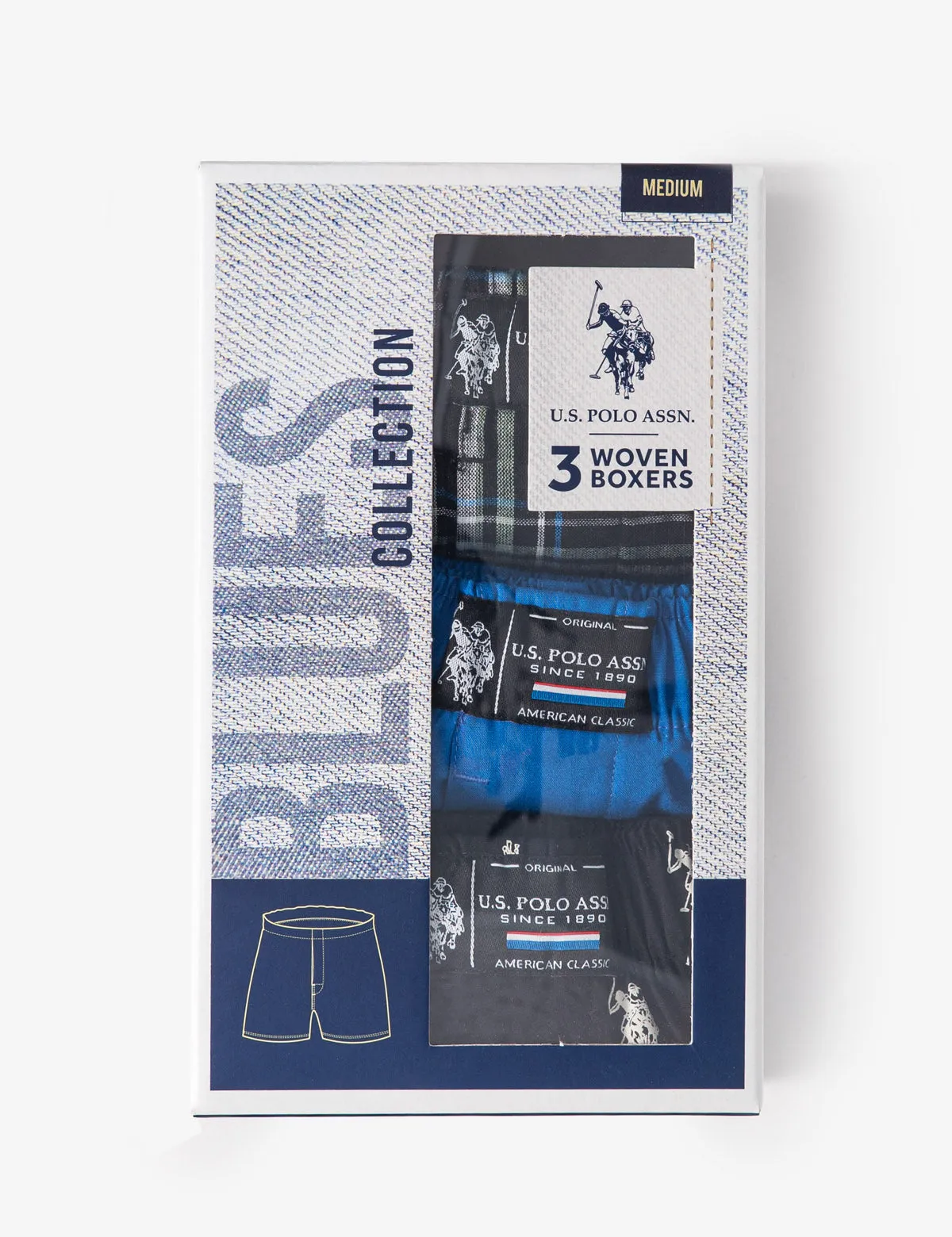 3 PACK WOVEN BOXERS