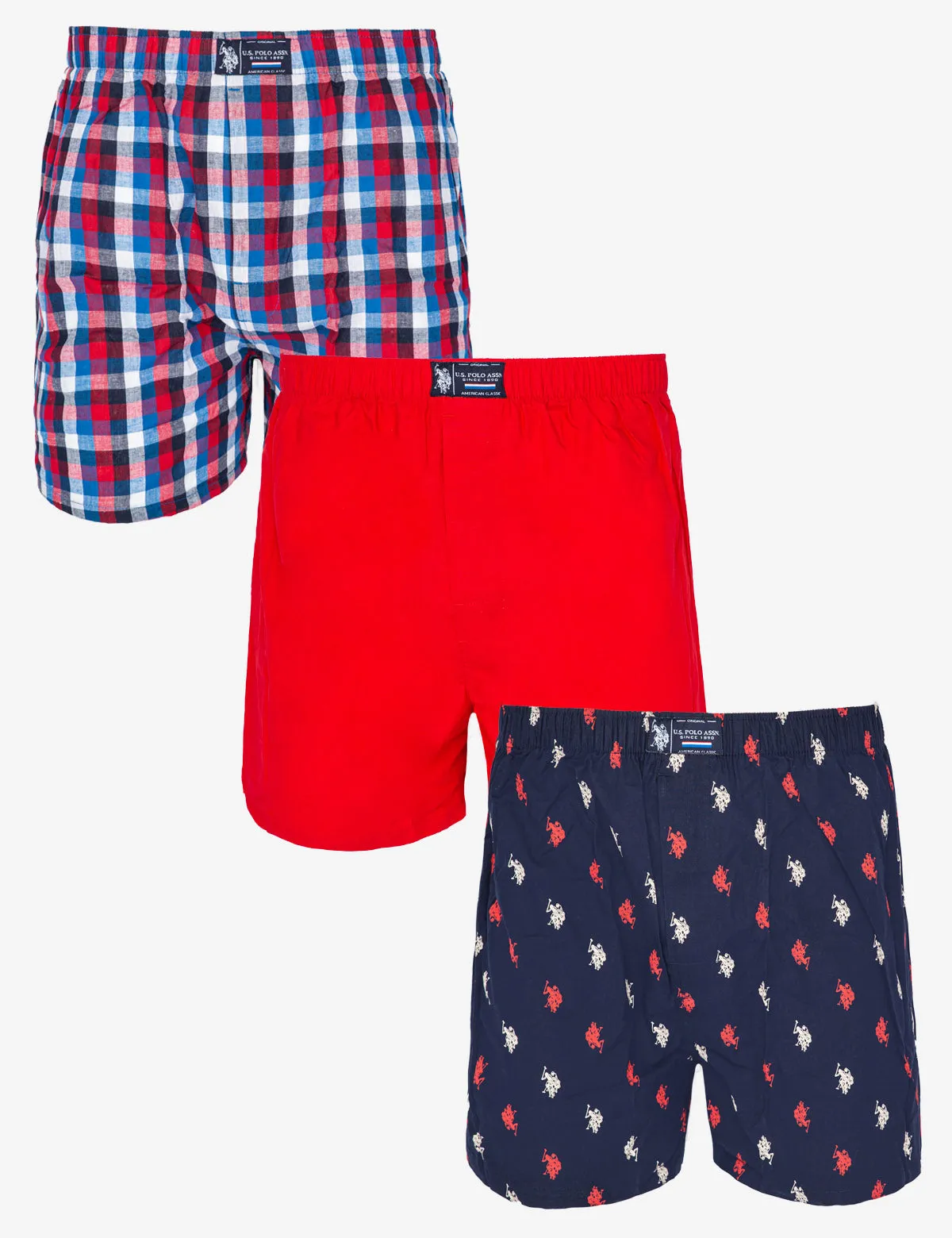 3 PACK WOVEN BOXERS