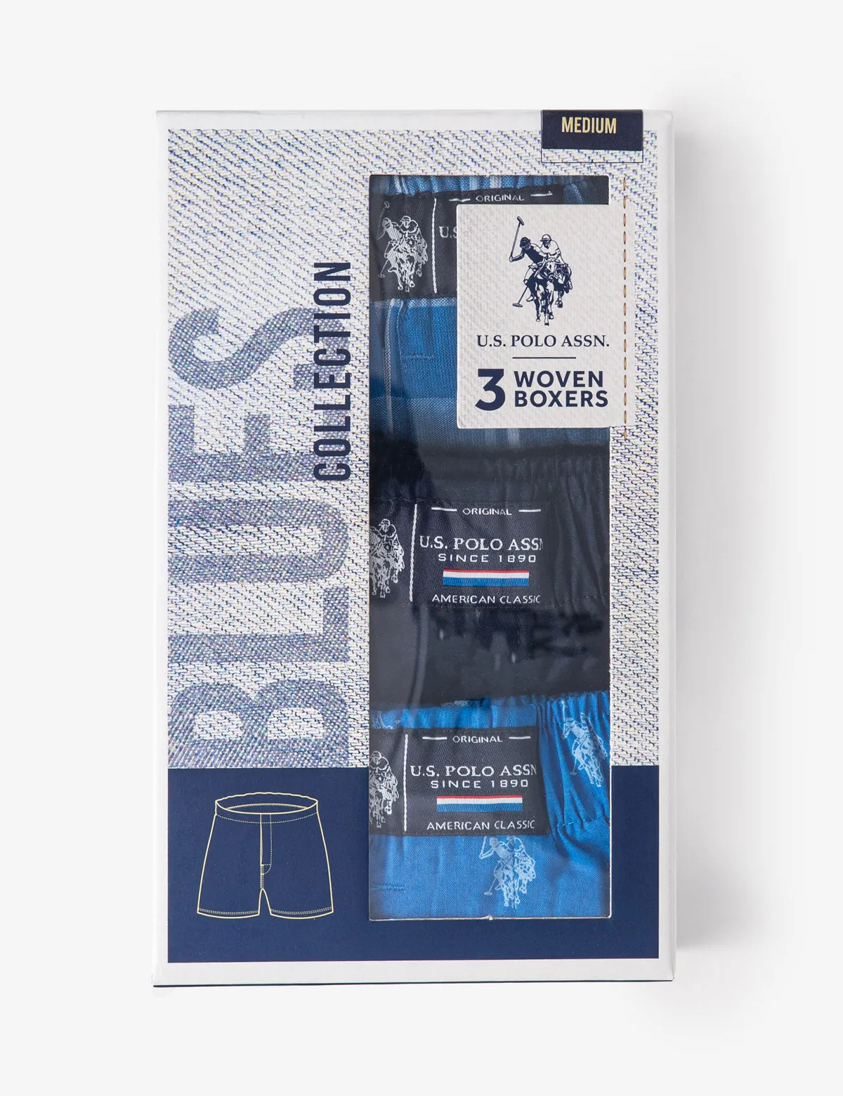 3 PACK WOVEN BOXERS