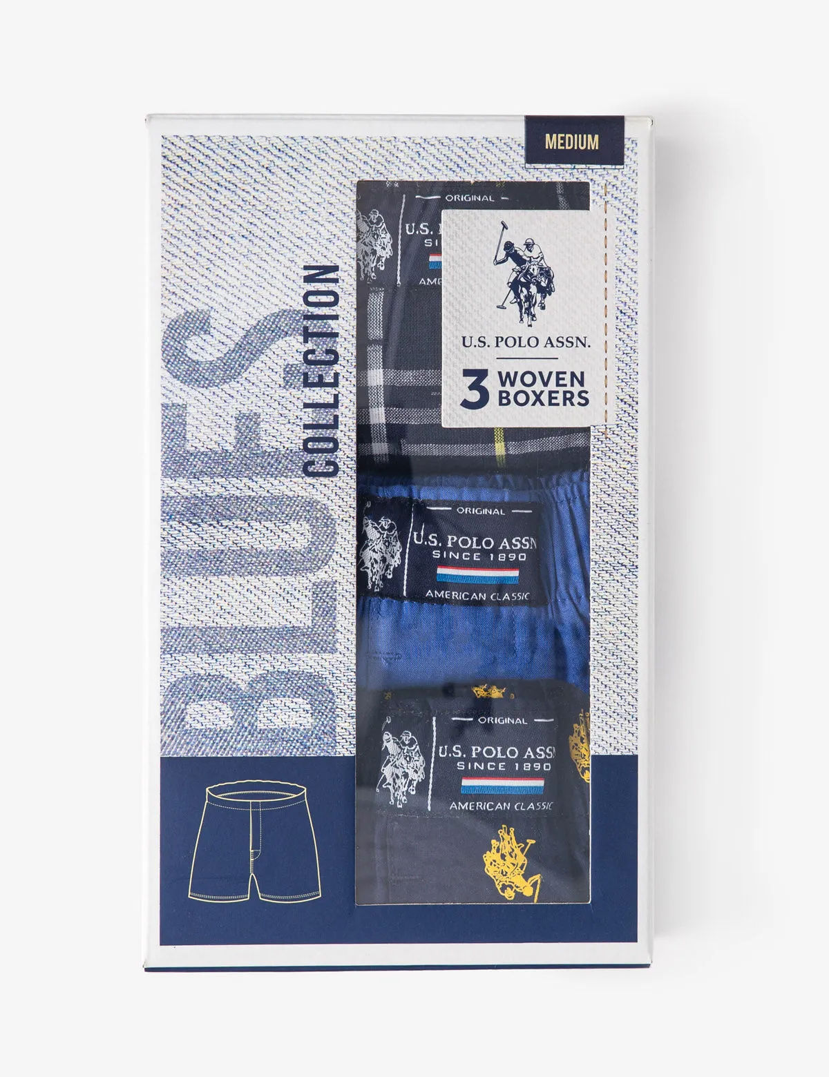 3 PACK WOVEN BOXERS