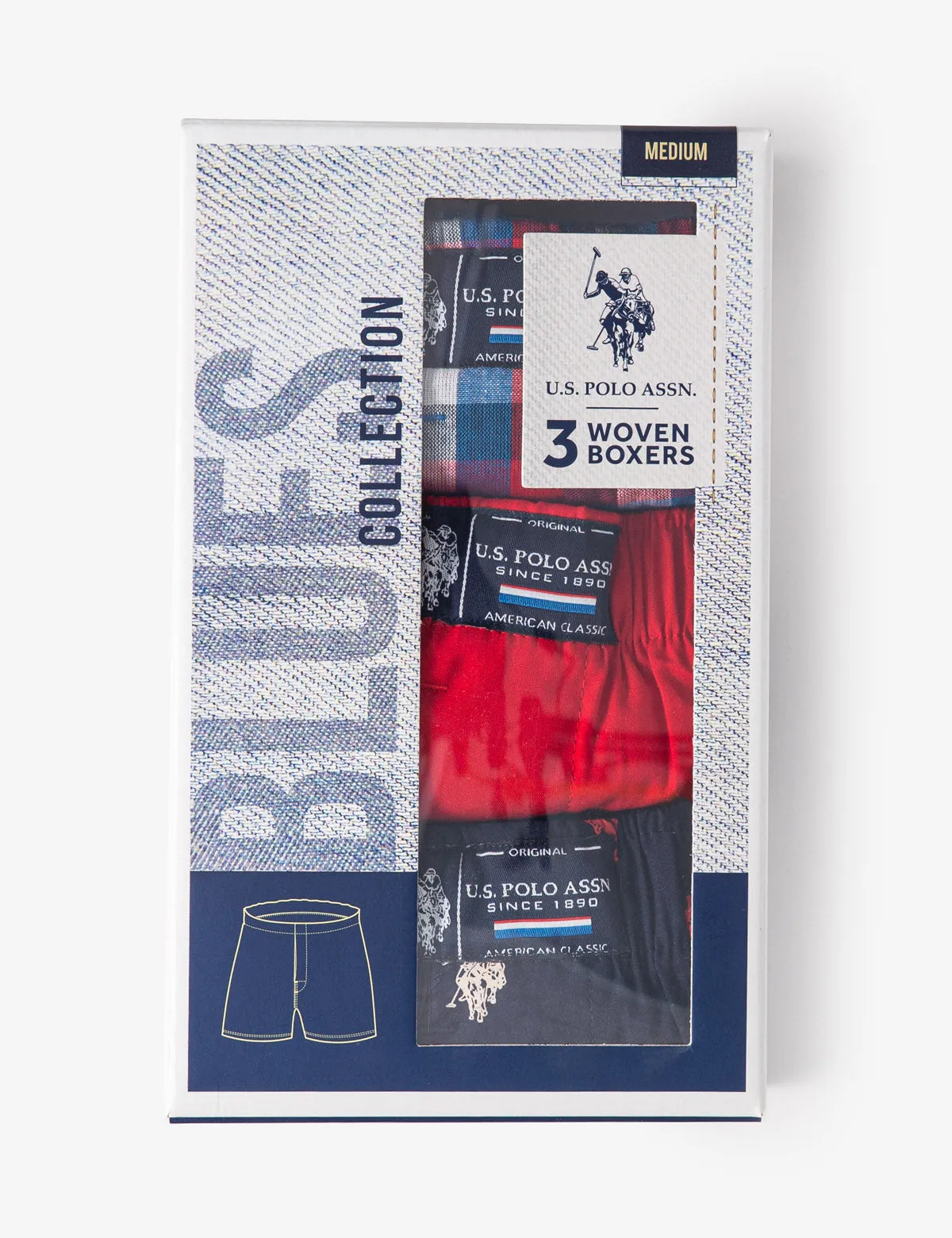 3 PACK WOVEN BOXERS