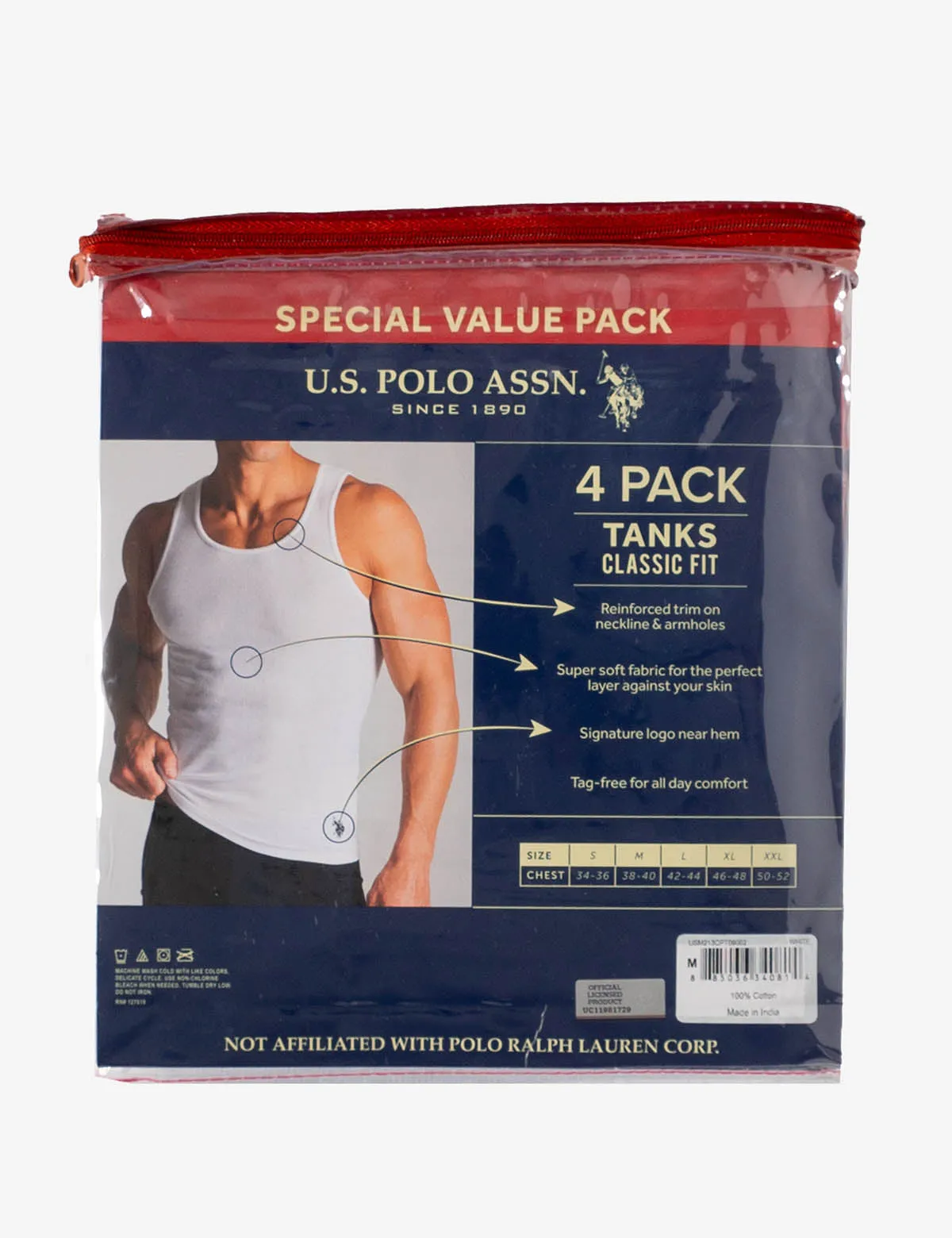 4 PACK A-SHIRTS