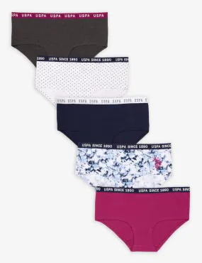 5 PACK PLUS SIZE HIPSTERS