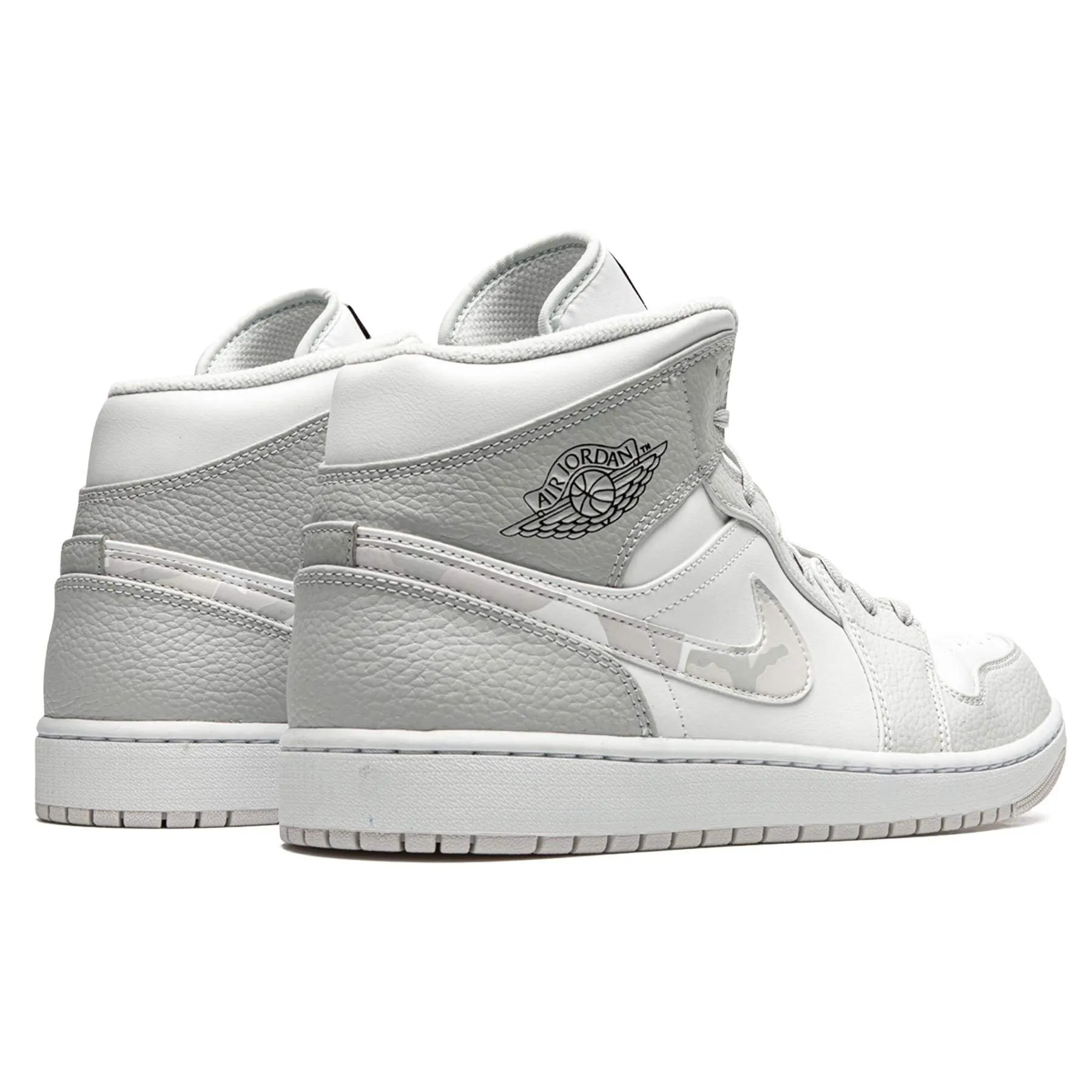Air Jordan 1 Mid 'Swoosh Logo - Grey Camo'