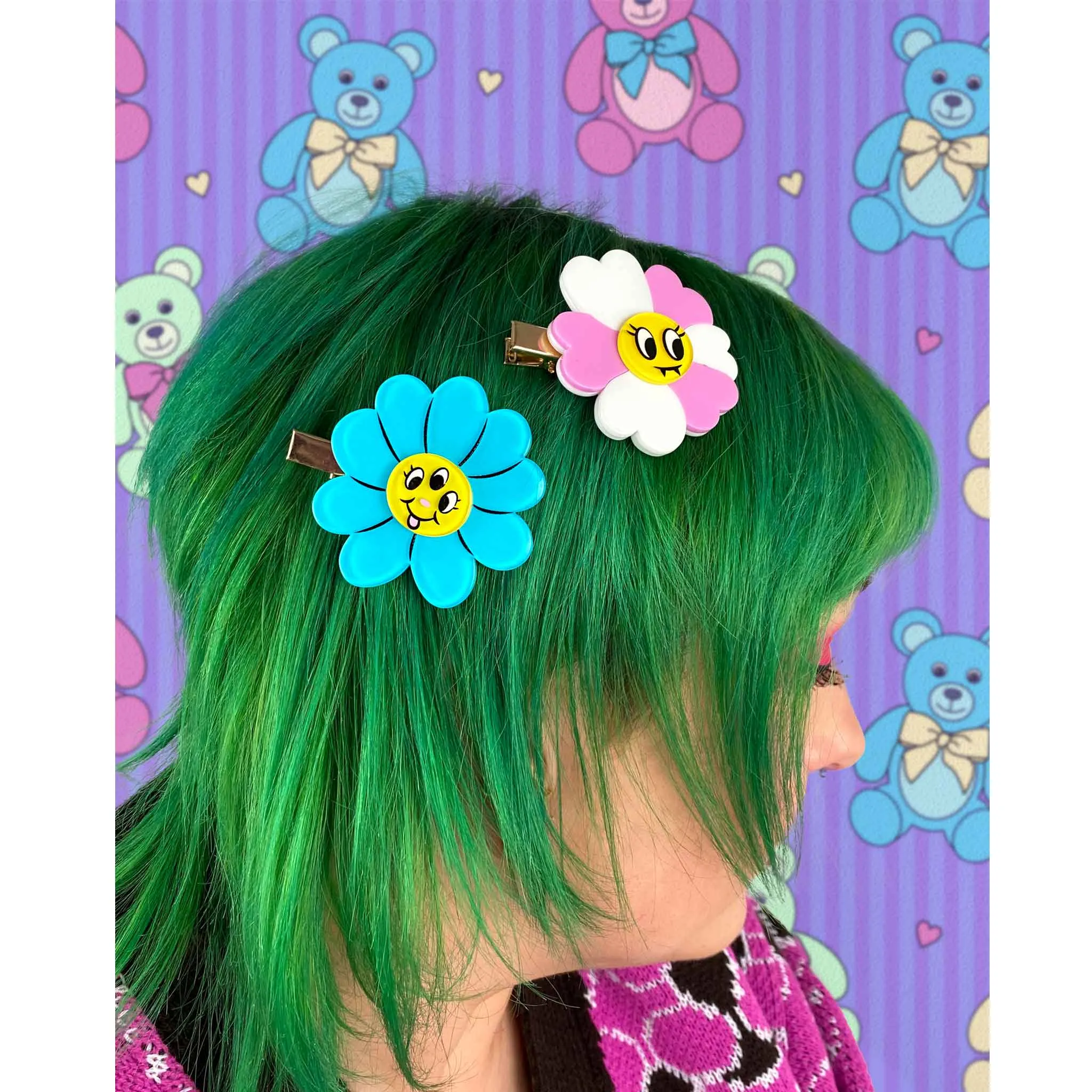 Alien Daisy Hairslide