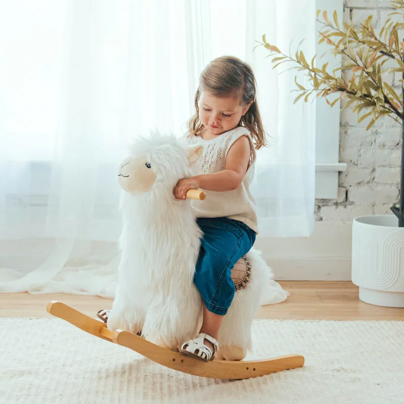 Alpaca Rocker With Solid Saddle