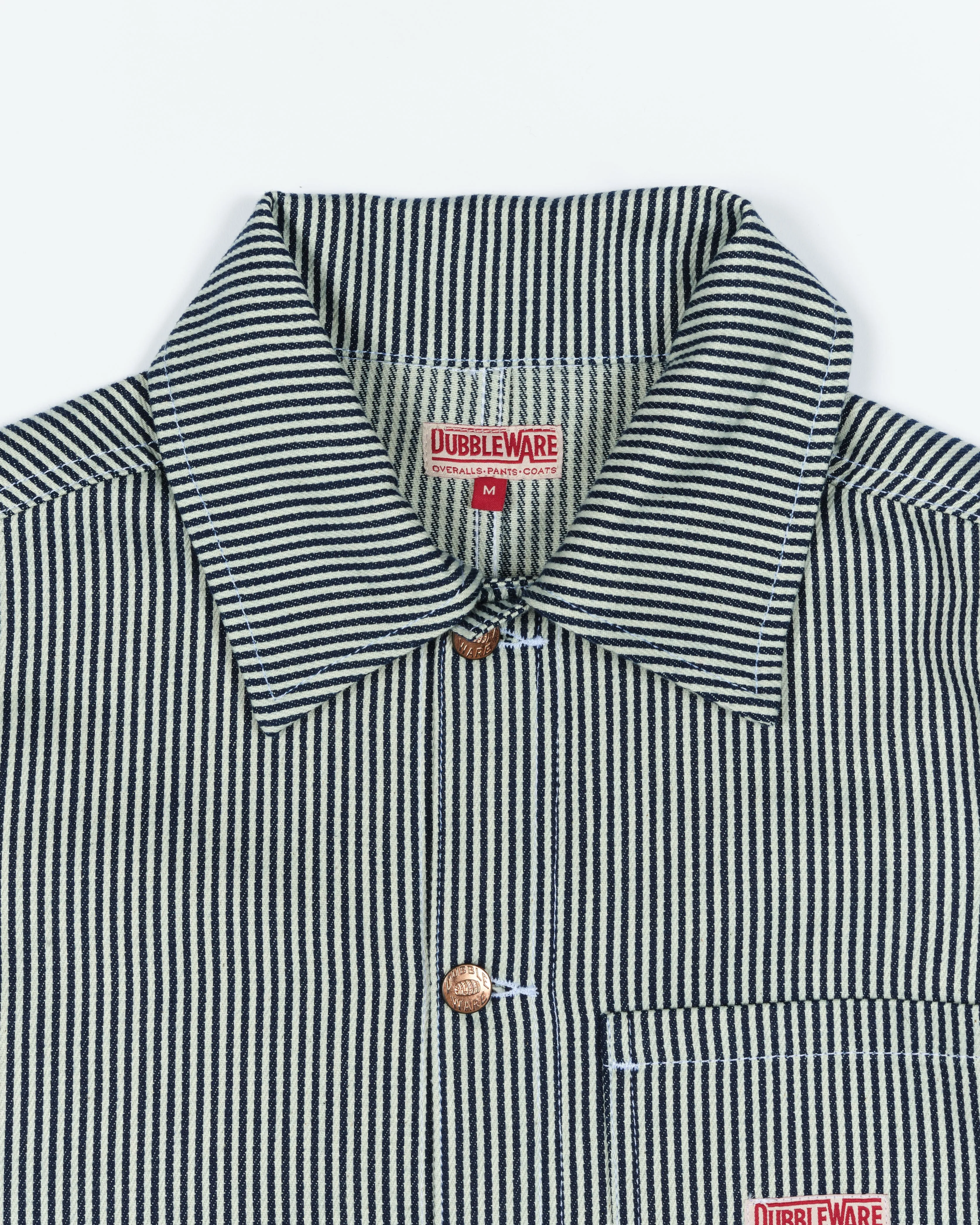 AMHERST CHORE JACKET - HICKORY | WHITE/INDIGO