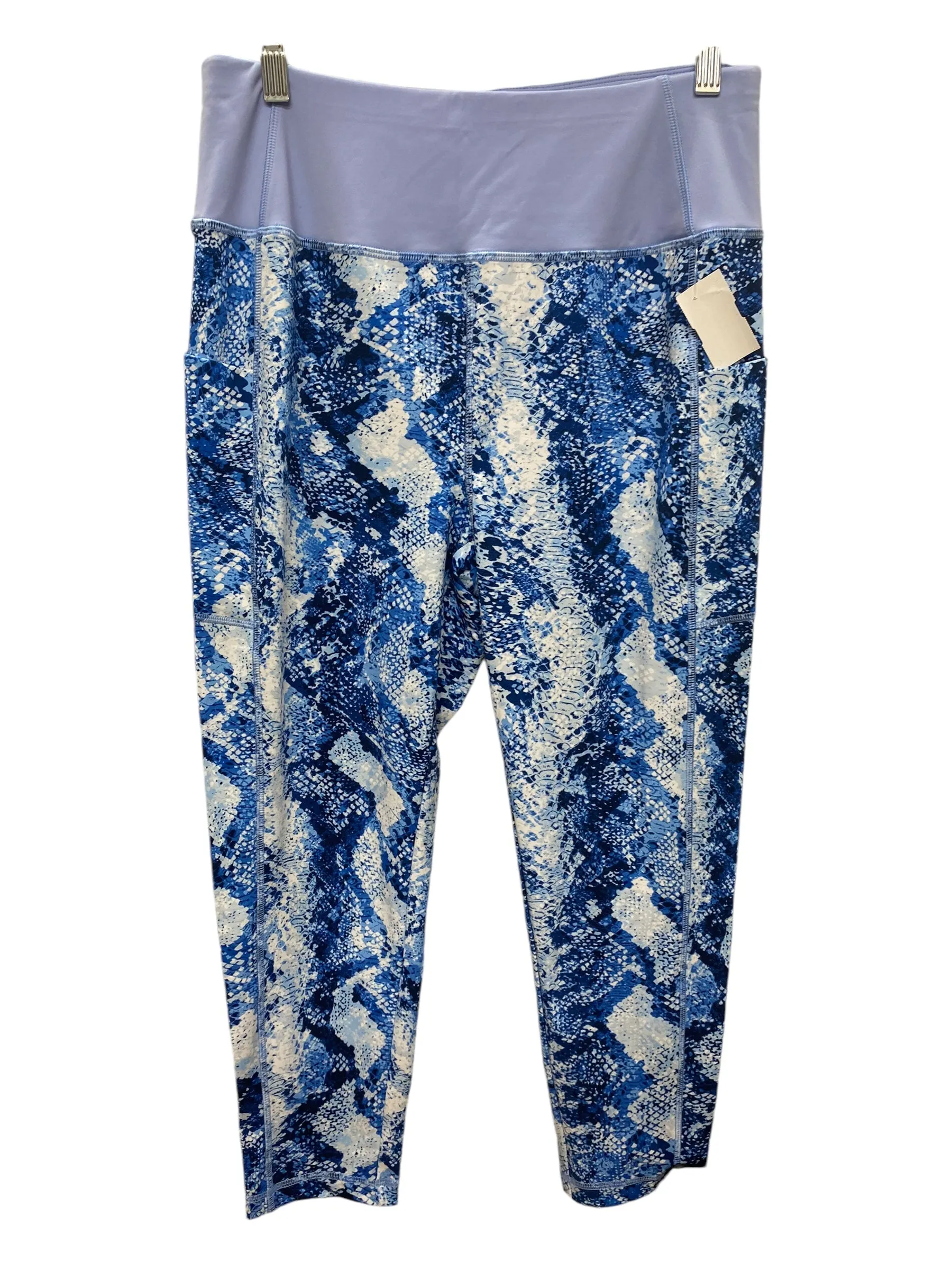 Athletic Leggings By Talbots In Blue, Size: L