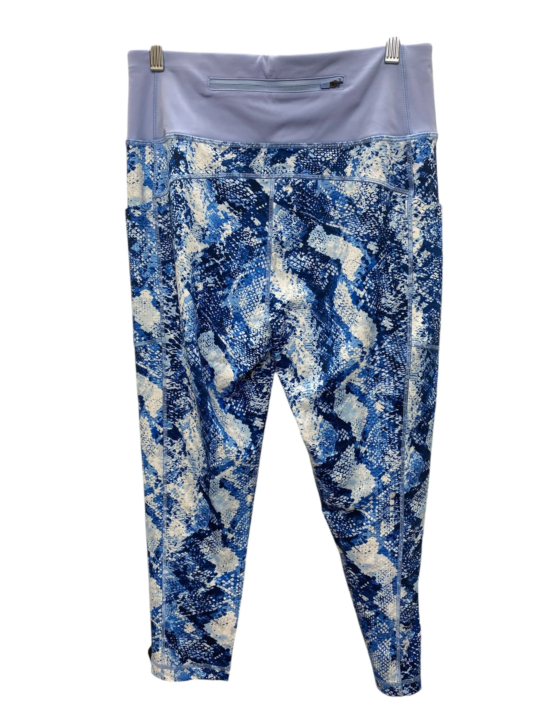Athletic Leggings By Talbots In Blue, Size: L
