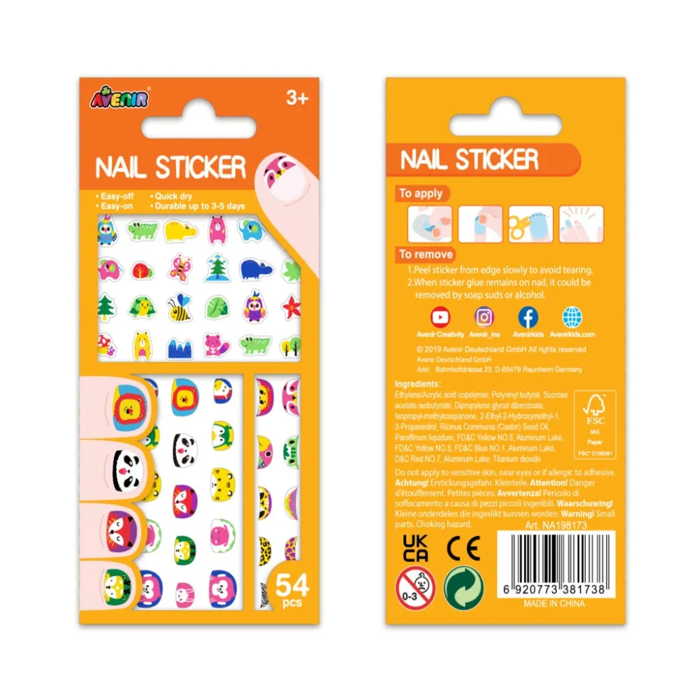 Avenir Small Nail Stickers