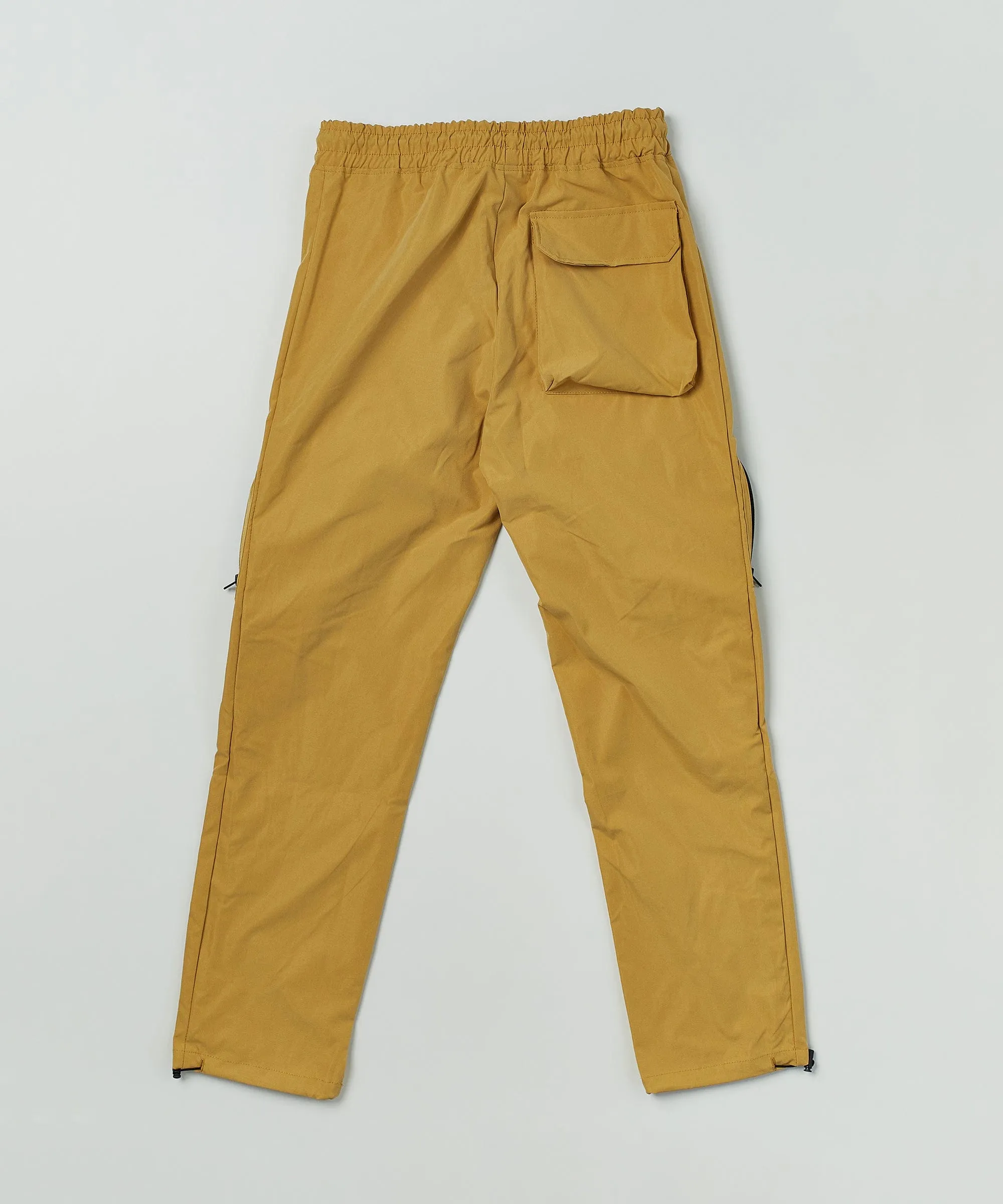 Mens Tan Bader Cotton Twill Color Block Utility Joggers - Stylish and Functional Casual Wear