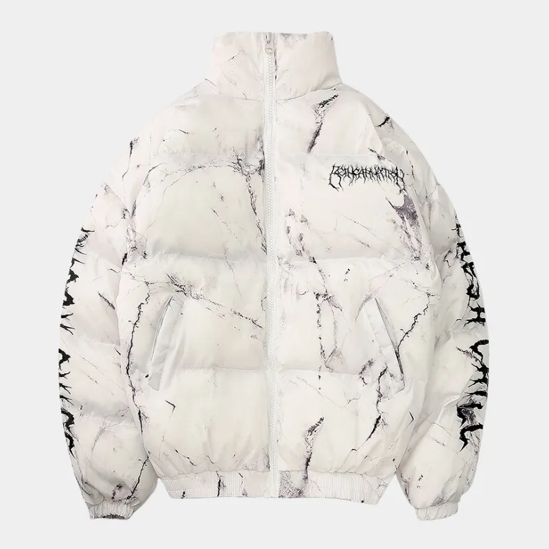 Bear | Y2K Inspired Graphic Print Puffer Jacket