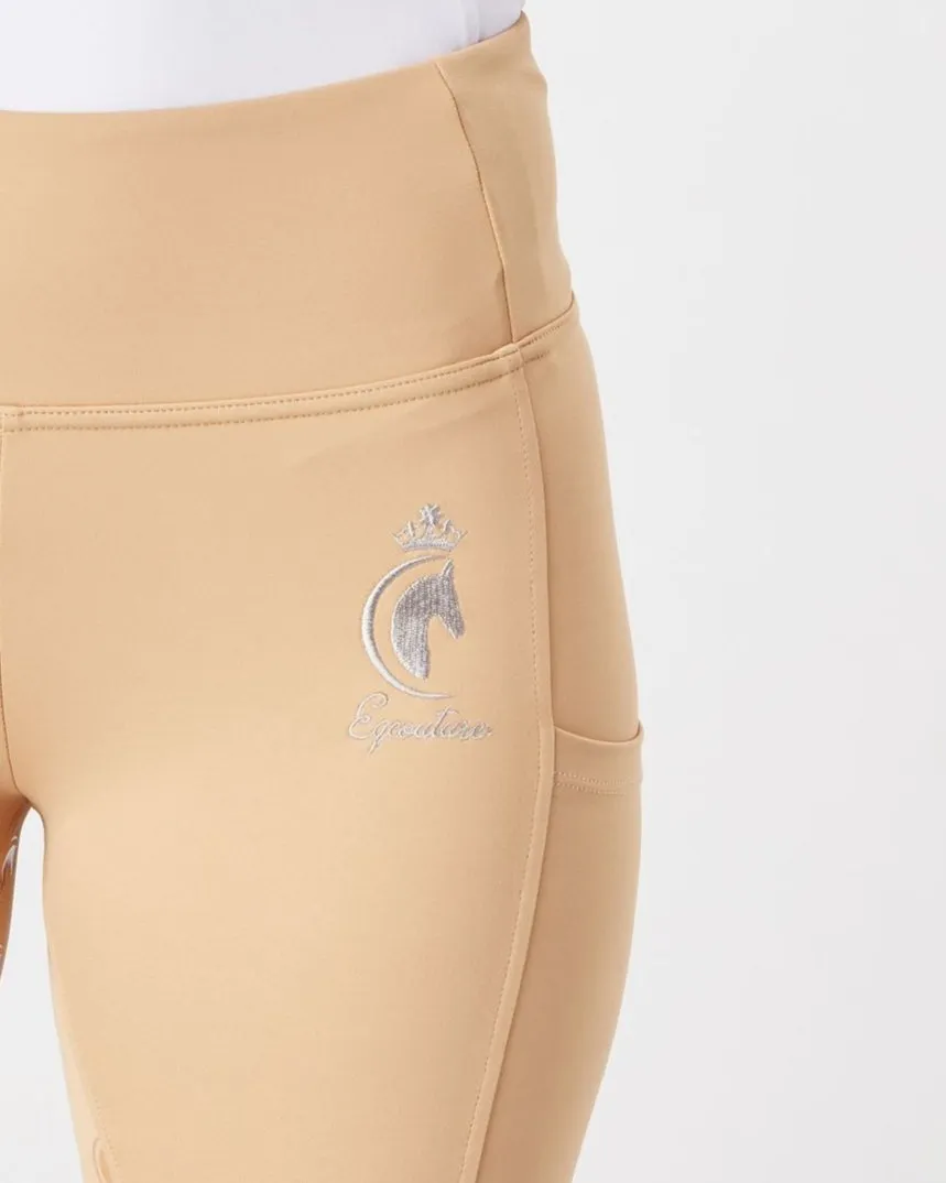 Beige Riding Leggings / Tights - BISCUIT BEIGE