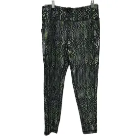 Black & Green Athletic Leggings By Dkny, Size: Xl