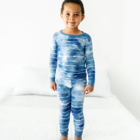 Blue Tie Dye Dreams Two-Piece Pajama Set