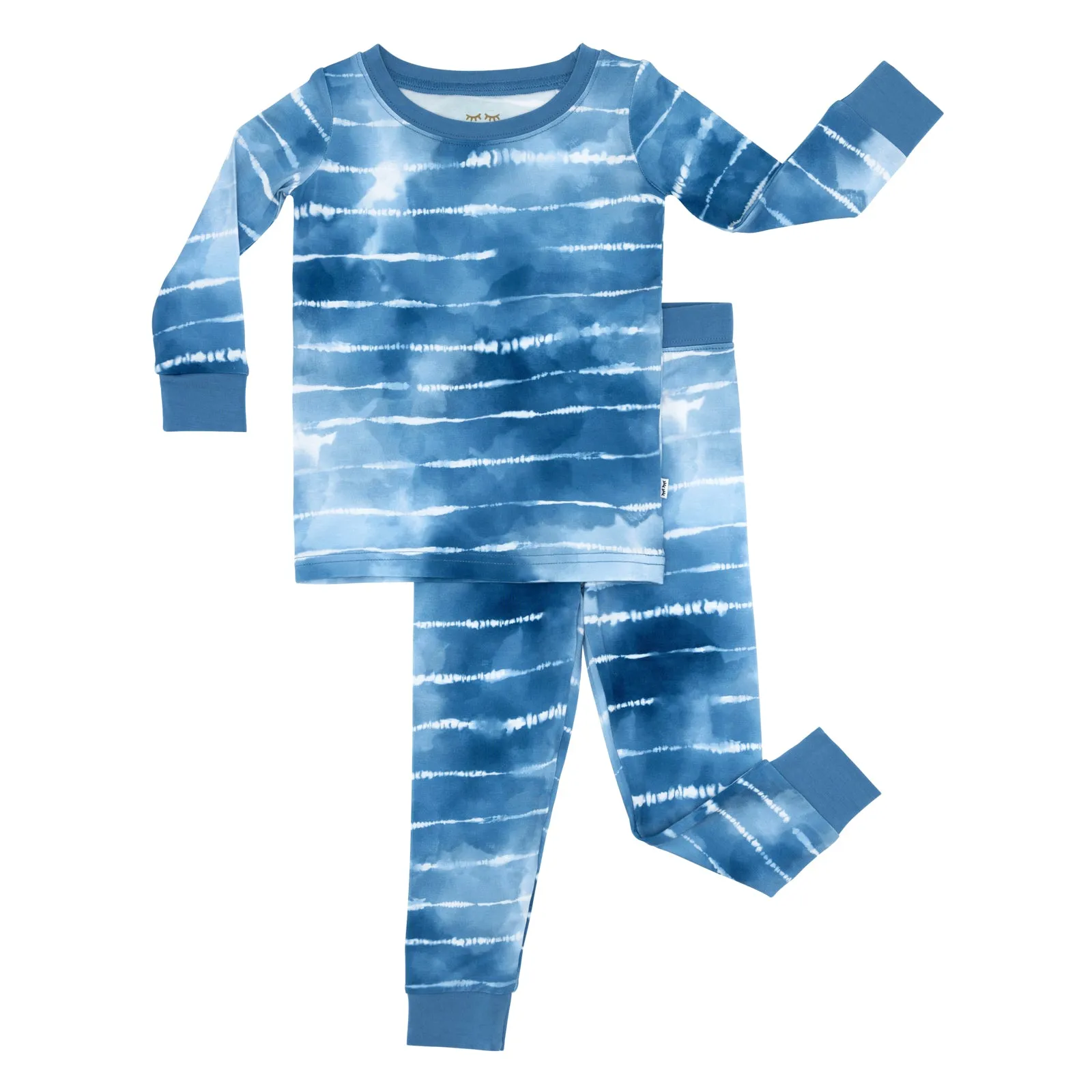 Blue Tie Dye Dreams Two-Piece Pajama Set