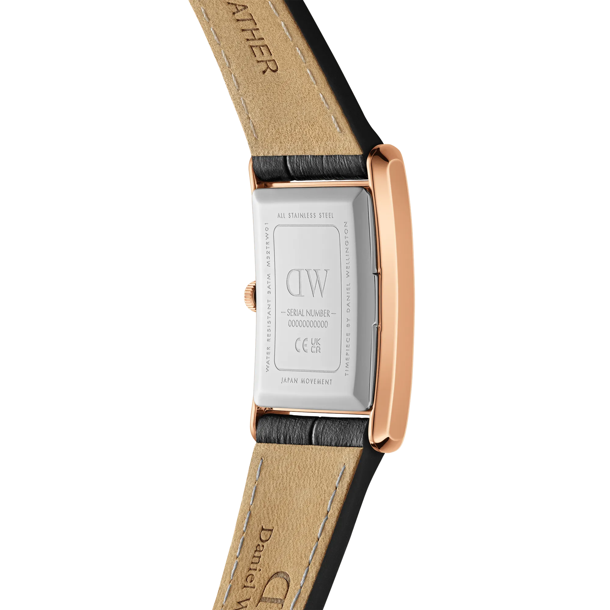 Bound Black Crocodile Rose Gold