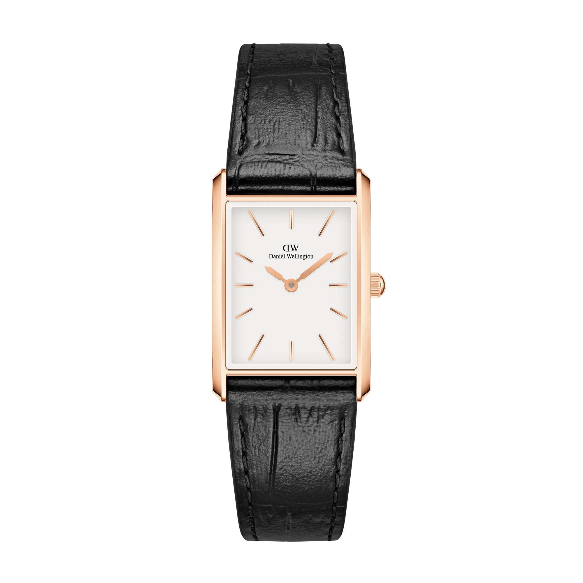 Bound Black Crocodile Rose Gold