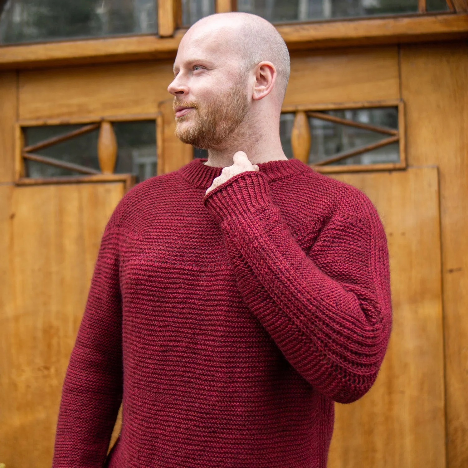 BRIOGARTER SWEATER - BIRCH TREE