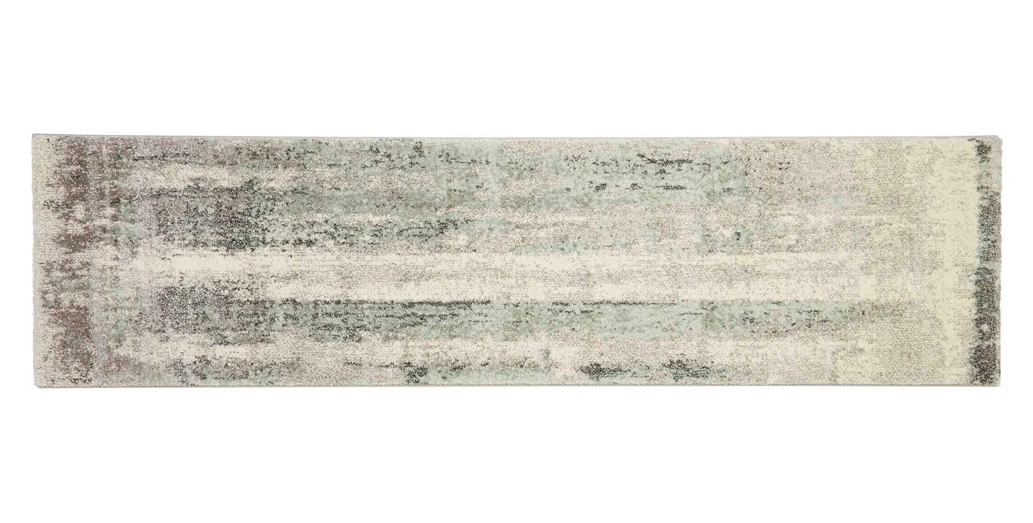 Brooklyn 8595 Ivory/Green Runner (60cm x 230cm)