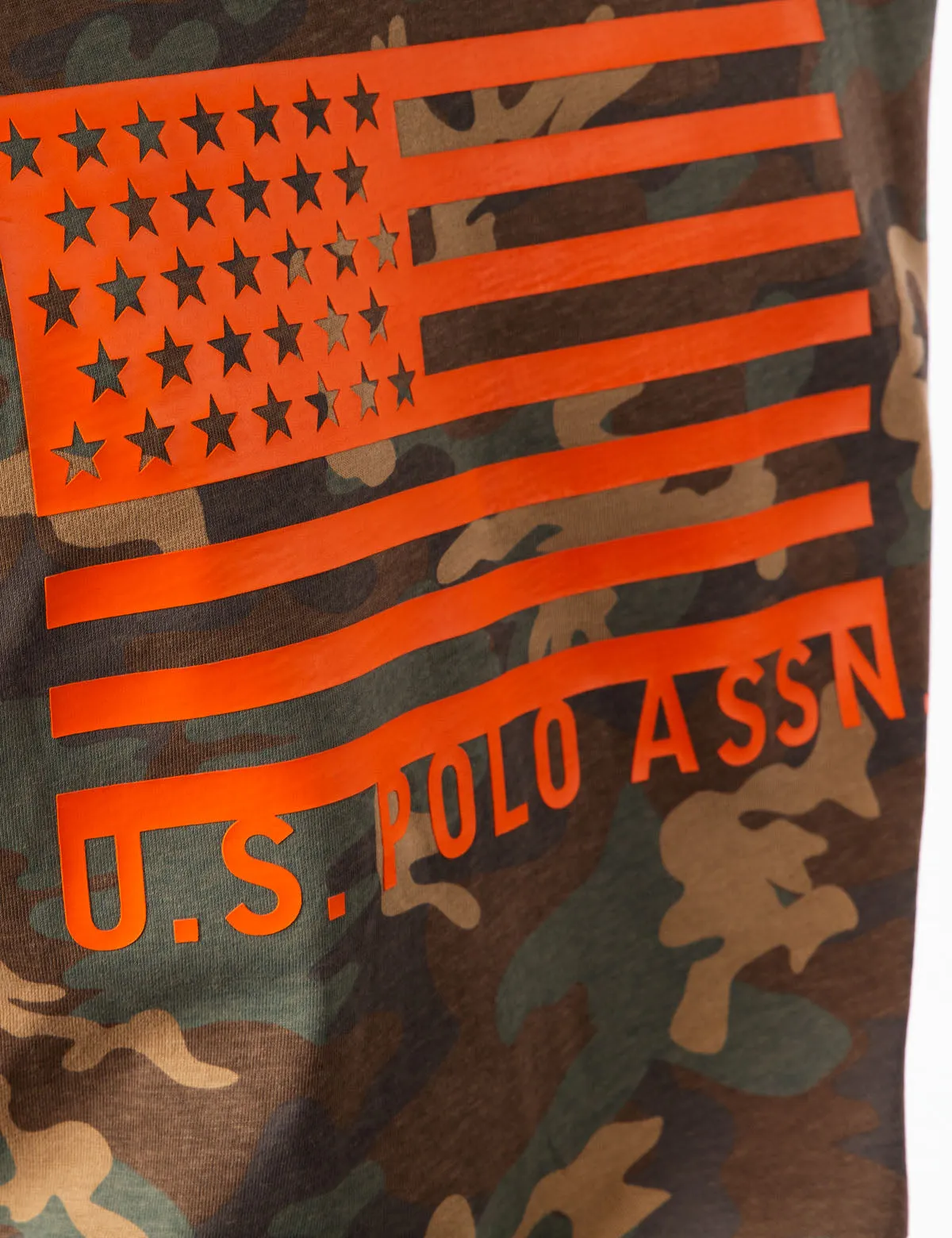 CAMO FLAG CREW NECK T-SHIRT