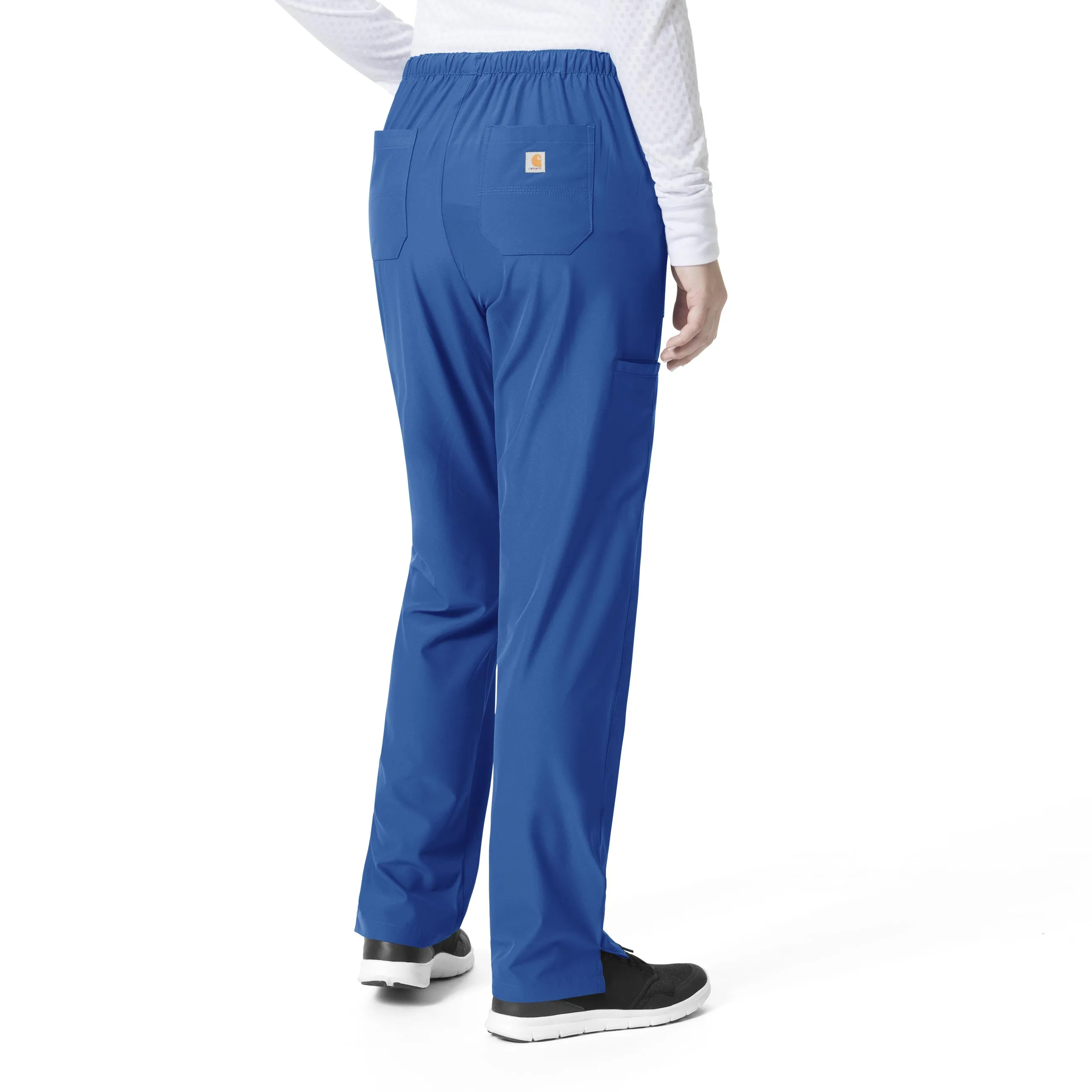 Carhartt Force Liberty Women's Flat Front Straight Leg Scrub Pant - Royal