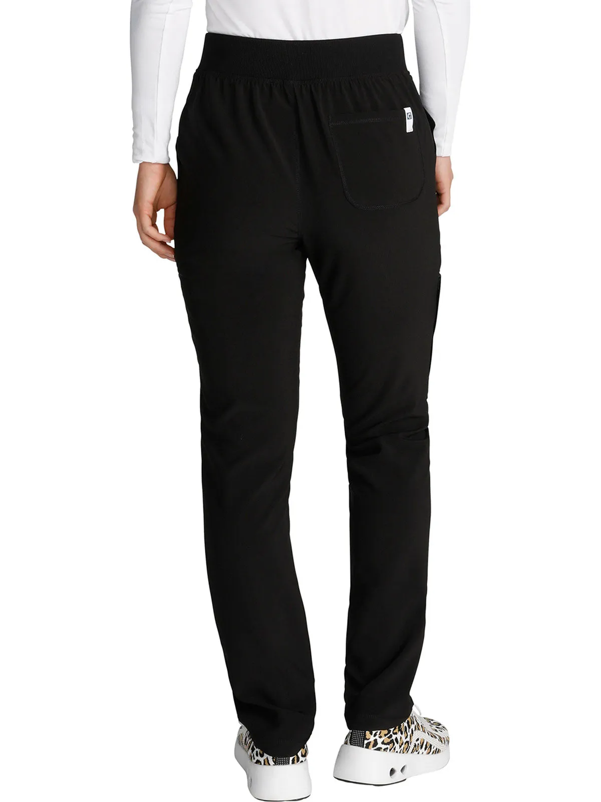 Cherokee - Women's Mid Rise Tapered Leg Cargo Scrub Pant