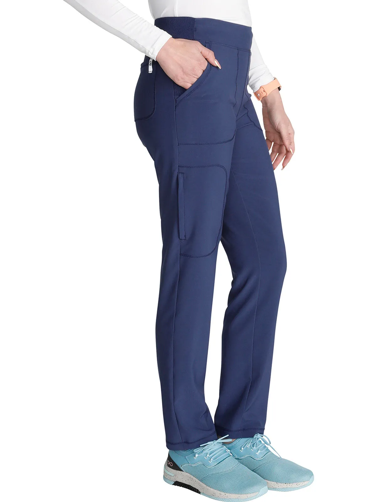 Cherokee - Women's Mid Rise Tapered Leg Cargo Scrub Pant
