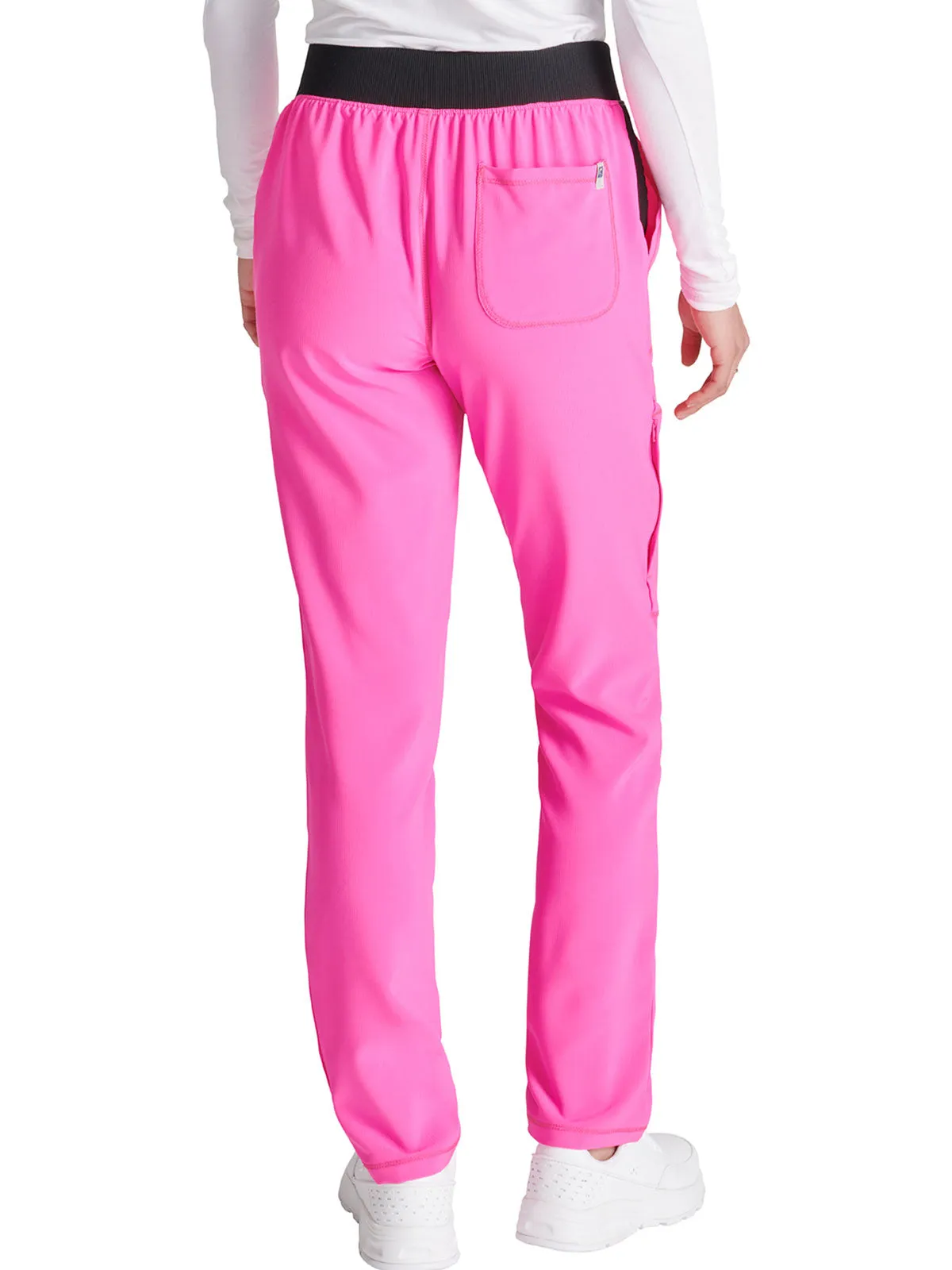 Cherokee - Women's Mid Rise Tapered Leg Cargo Scrub Pant