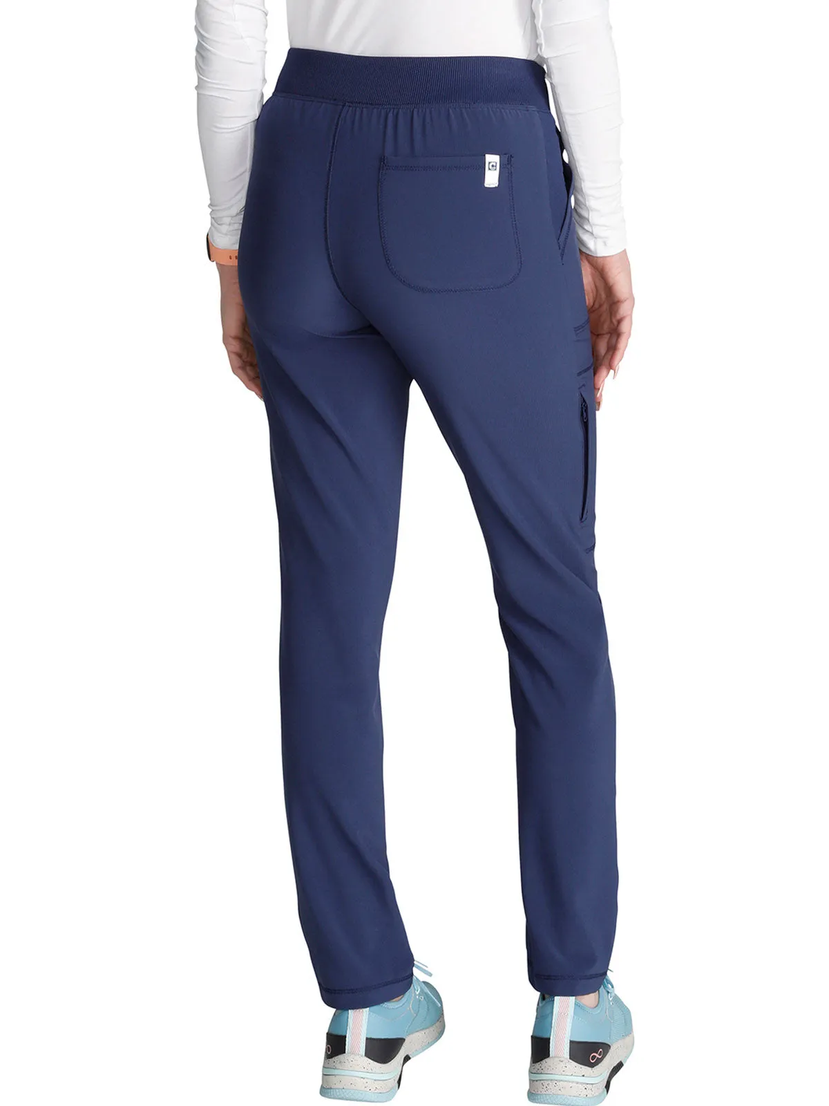 Cherokee - Women's Mid Rise Tapered Leg Cargo Scrub Pant