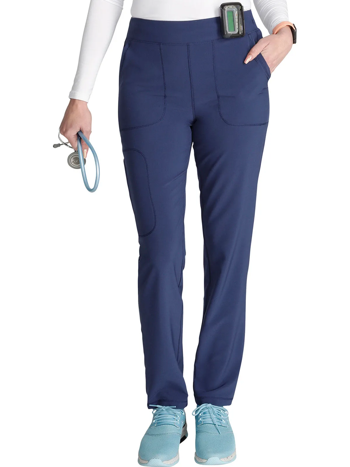 Cherokee - Women's Mid Rise Tapered Leg Cargo Scrub Pant