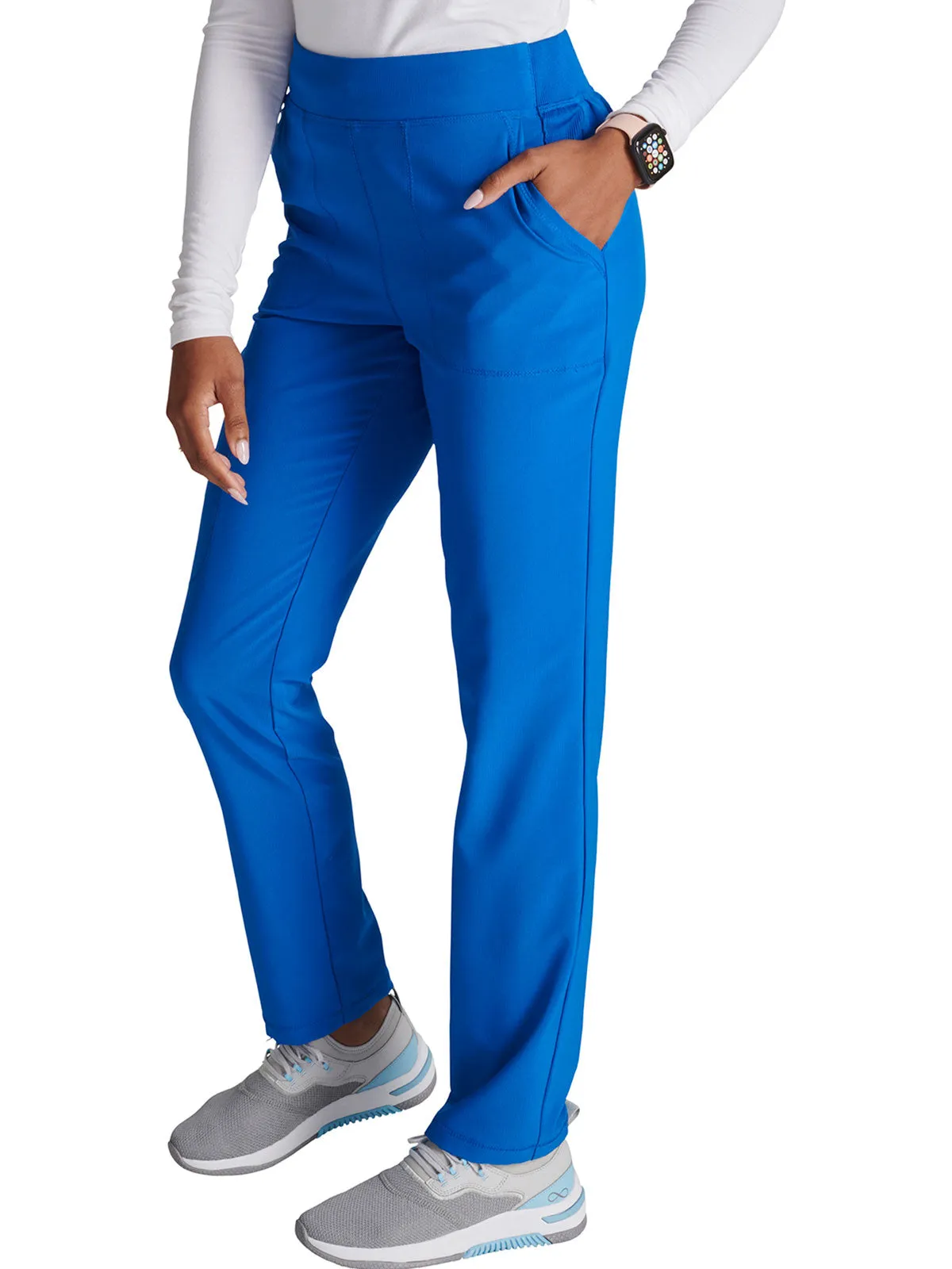 Cherokee - Women's Mid Rise Tapered Leg Cargo Scrub Pant