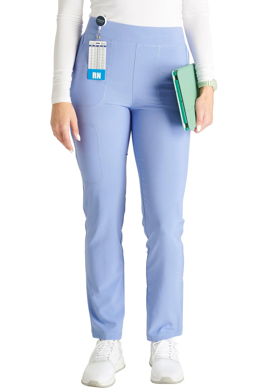 Cherokee - Women's Mid Rise Tapered Leg Cargo Scrub Pant