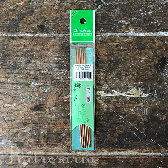 ChiaoGoo Bamboo double pointed needles (DPN)