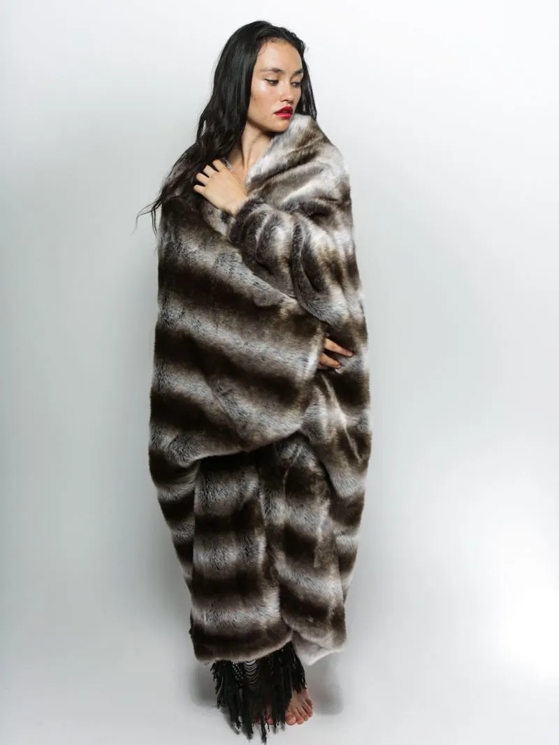 Chinchilla Italy Faux Fur Throw