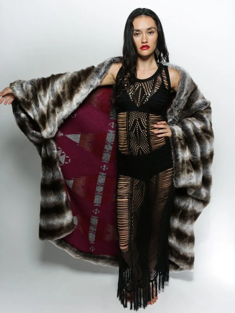 Chinchilla Italy Faux Fur Throw