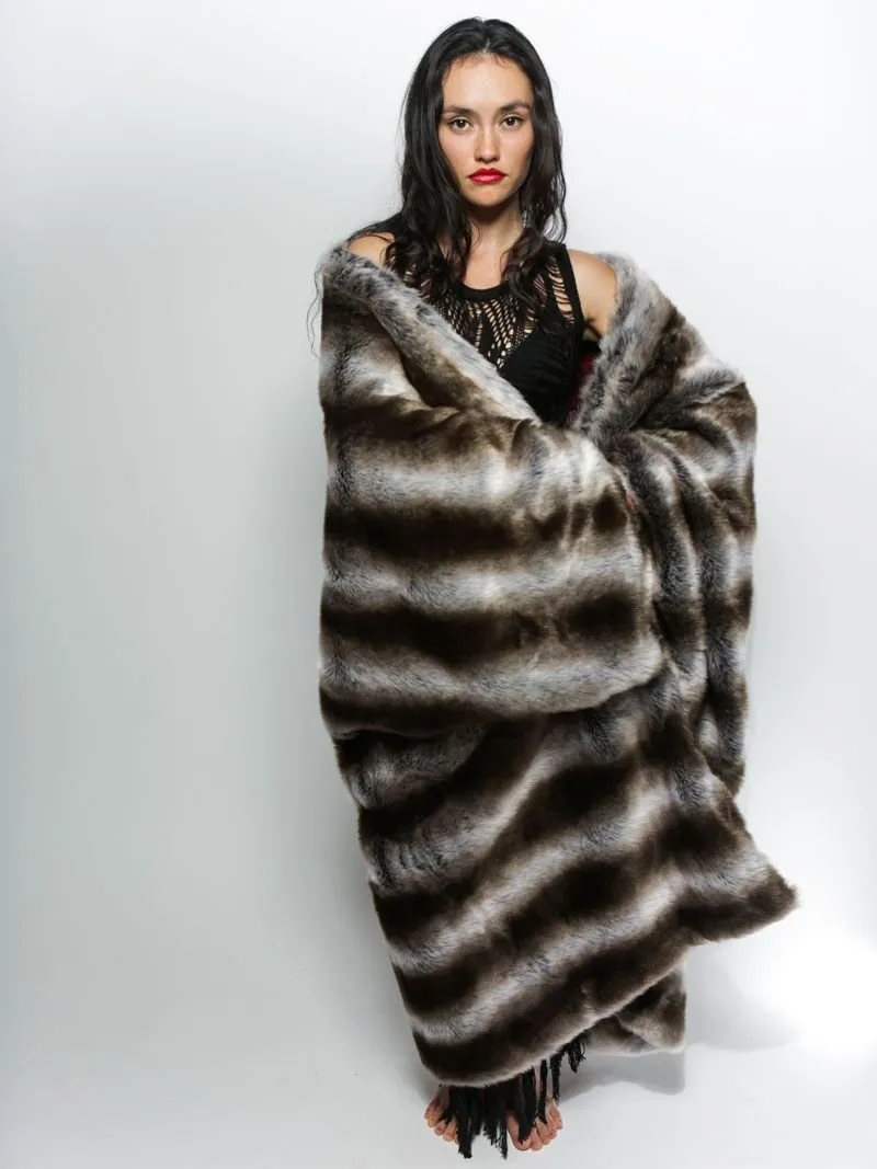 Chinchilla Italy Faux Fur Throw