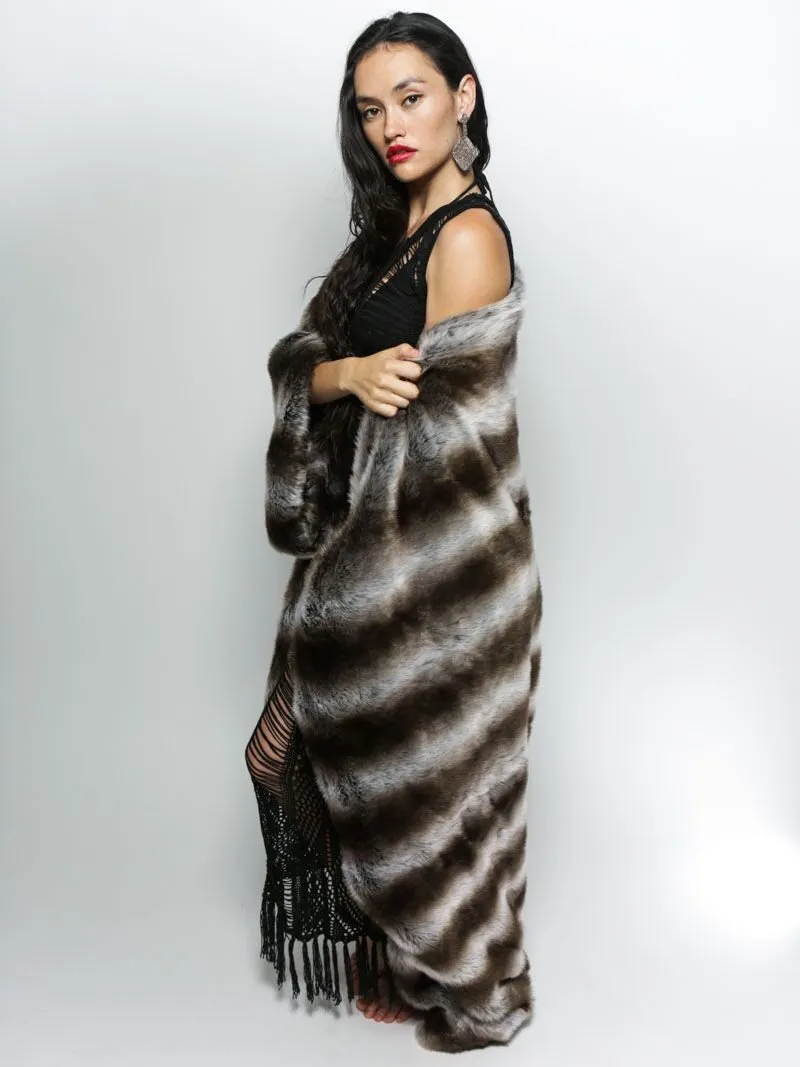 Chinchilla Italy Faux Fur Throw