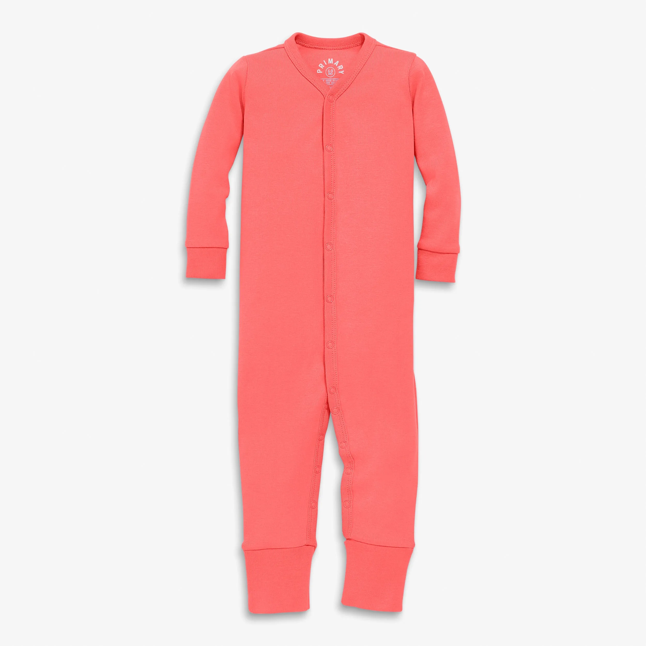 Clearance baby organic snap romper with convertible foot (0-9 months)