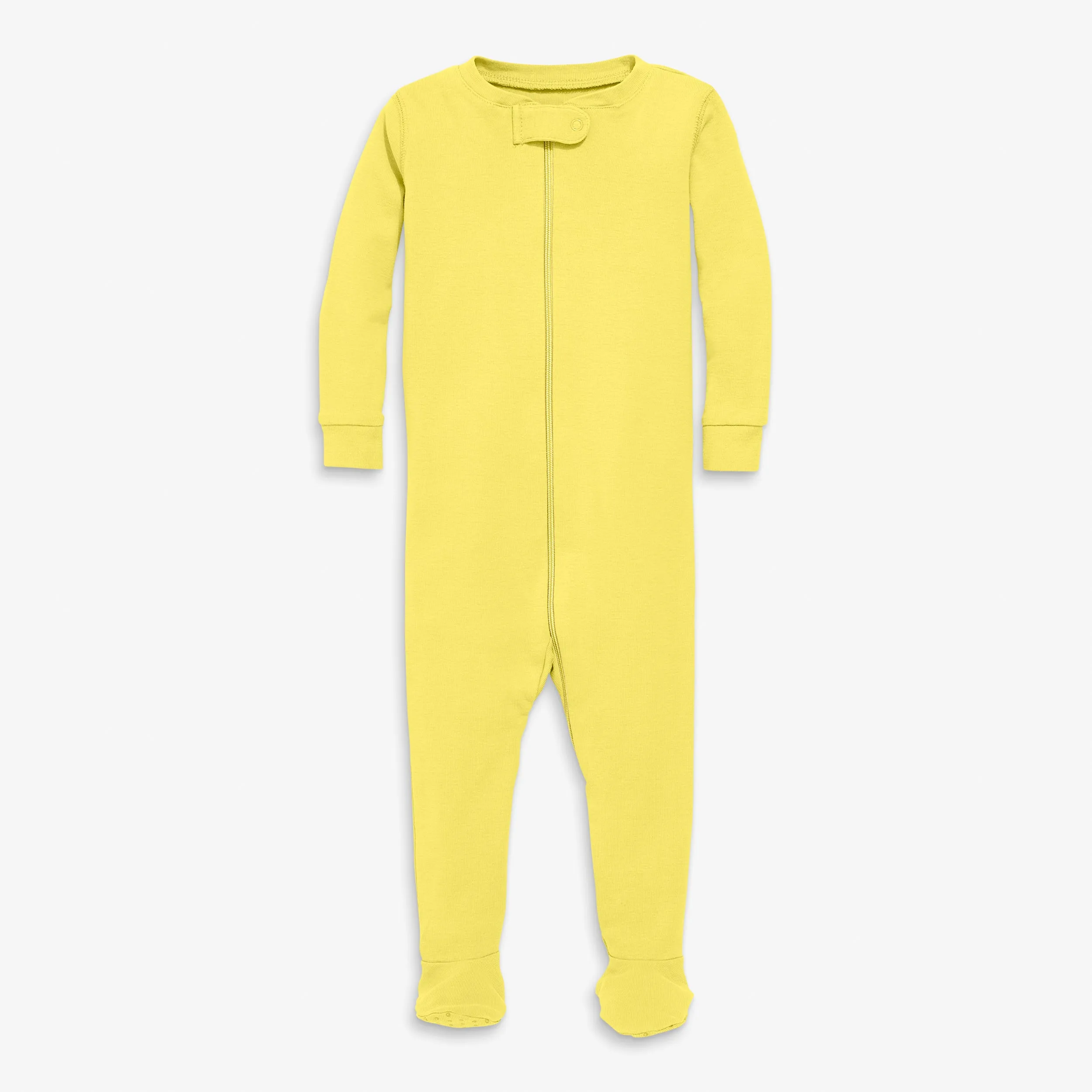 Clearance organic zip footie in seasonal colors