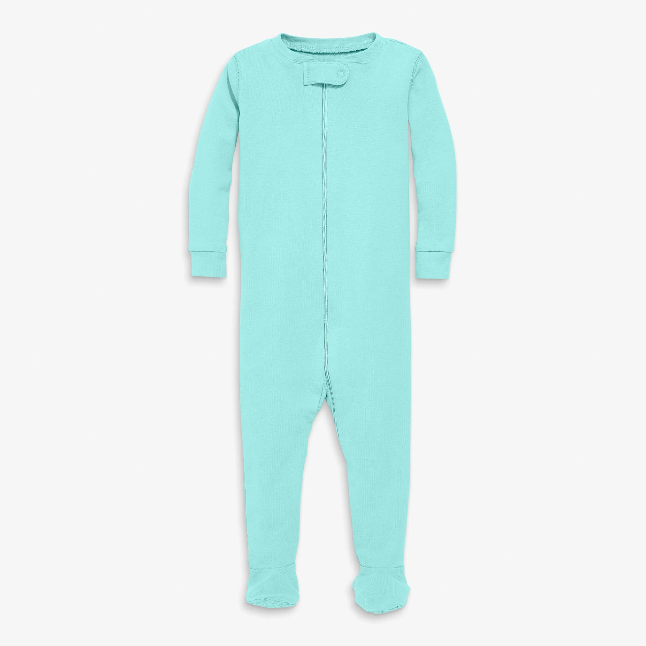 Clearance organic zip footie in seasonal colors
