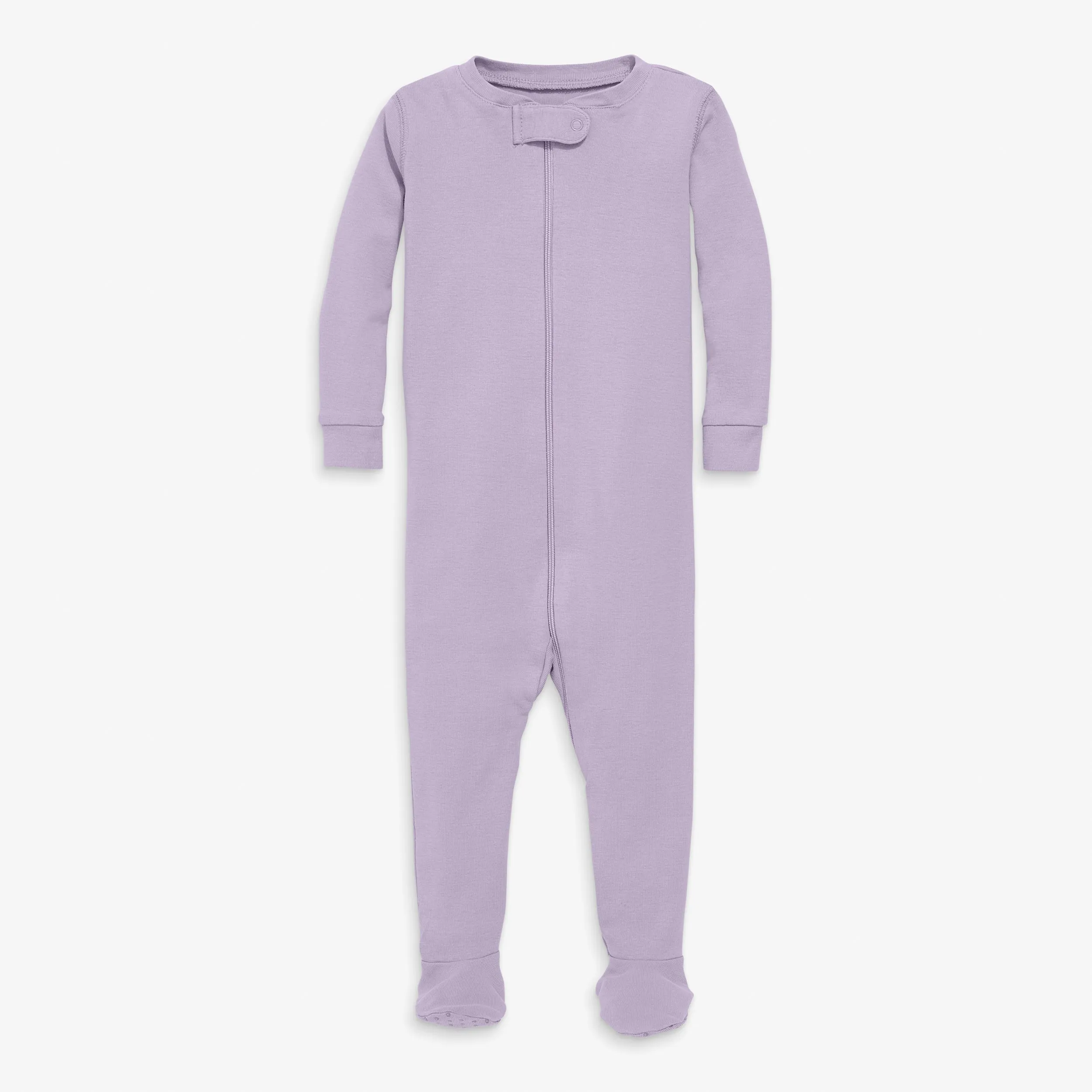 Clearance organic zip footie in seasonal colors