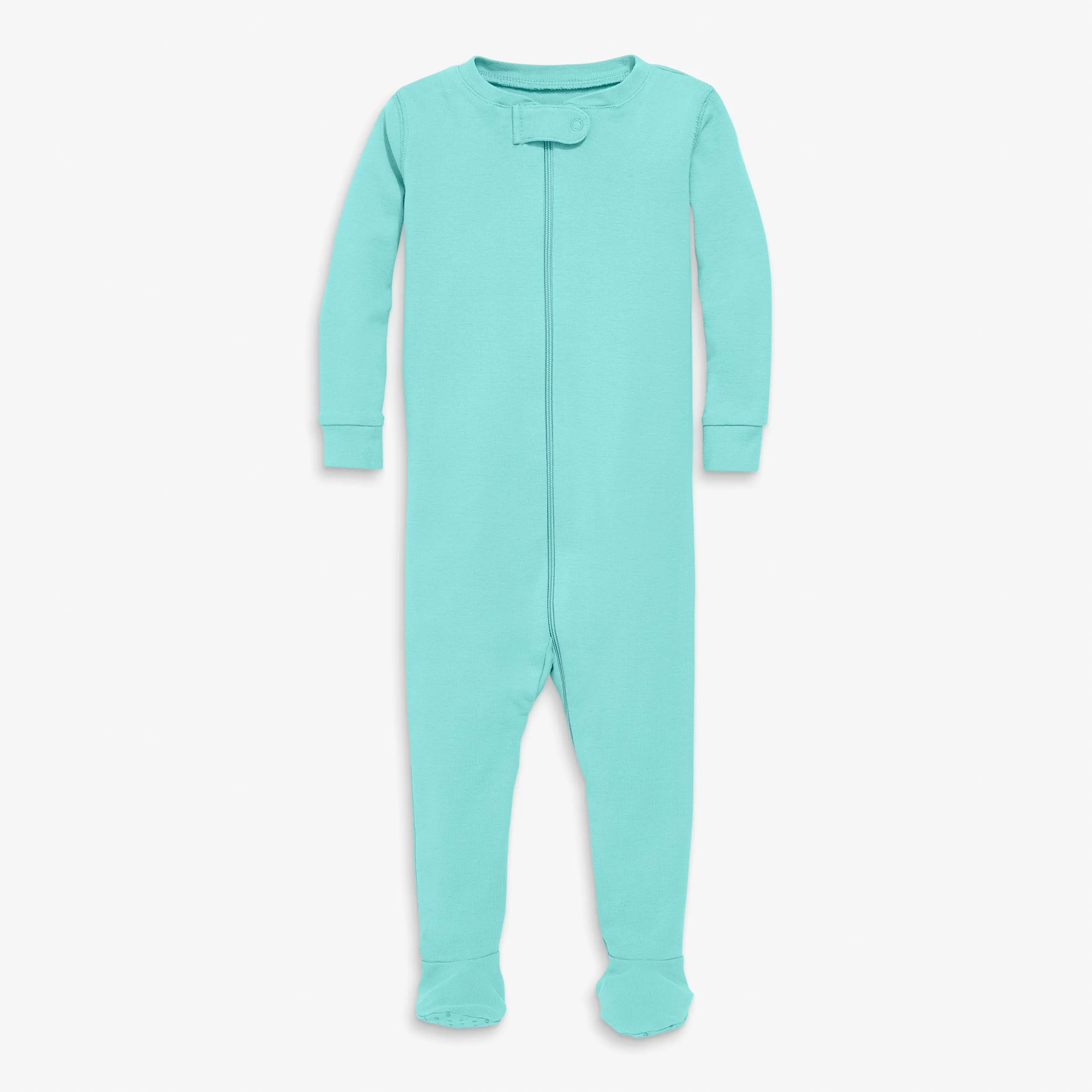 Clearance organic zip footie in seasonal colors
