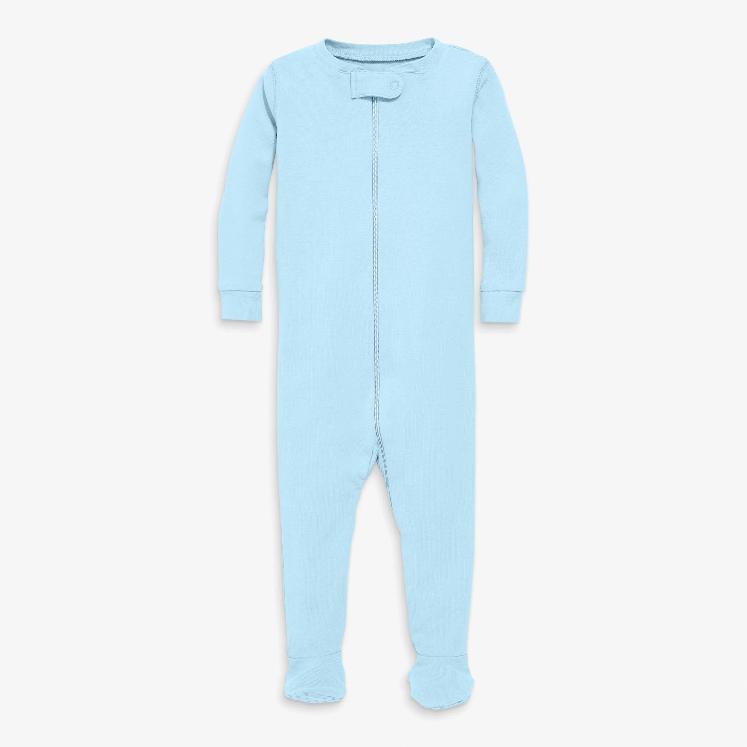 Clearance organic zip footie in seasonal colors