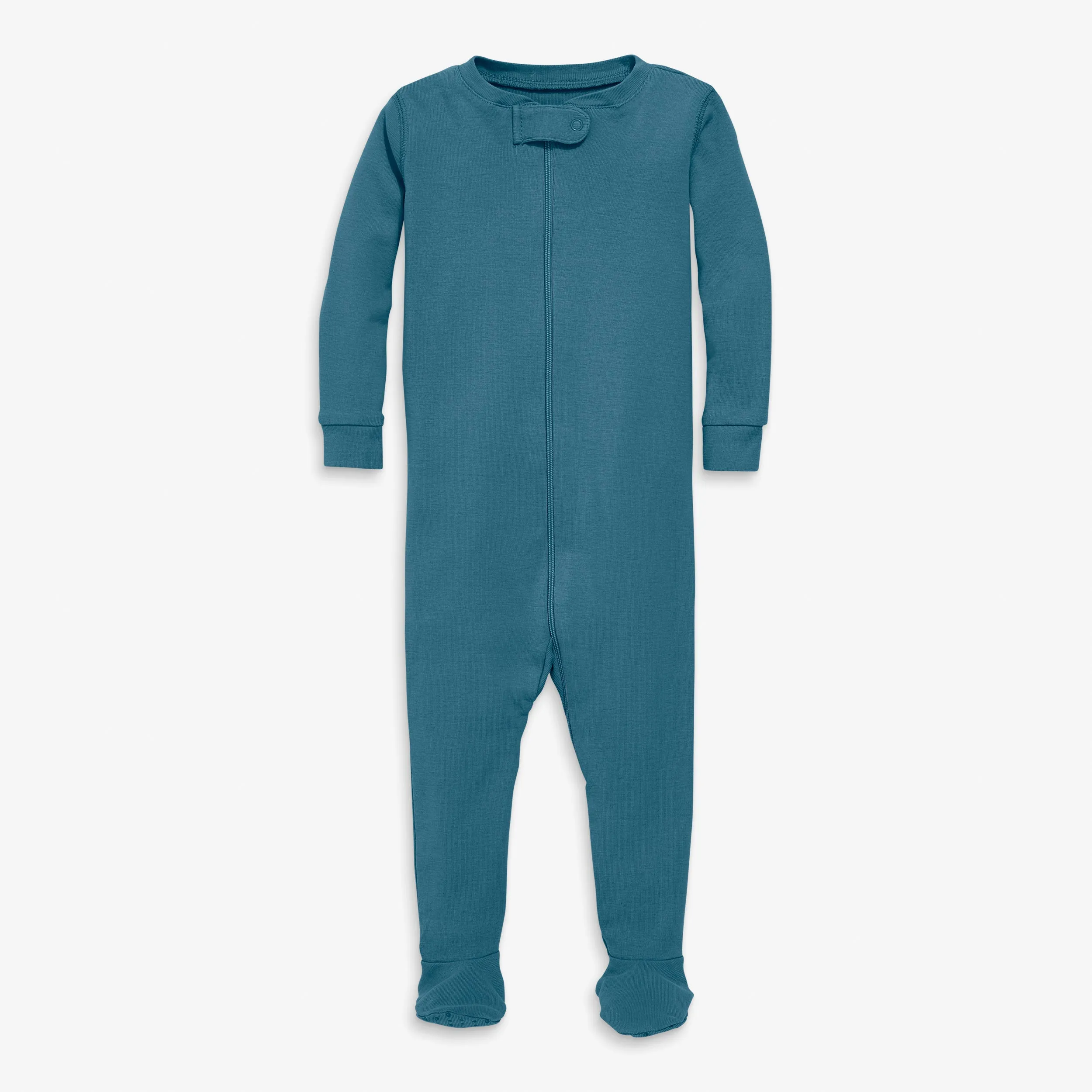 Clearance organic zip footie in seasonal colors