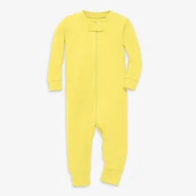 Clearance organic zip romper in seasonal colors