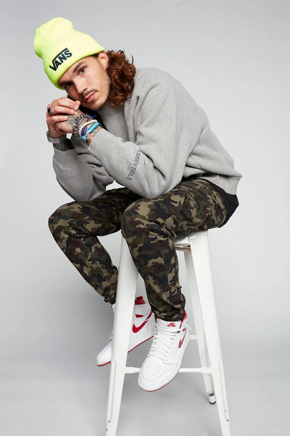 Cohen Camo Cargo Jogger Pants with 5 Pockets